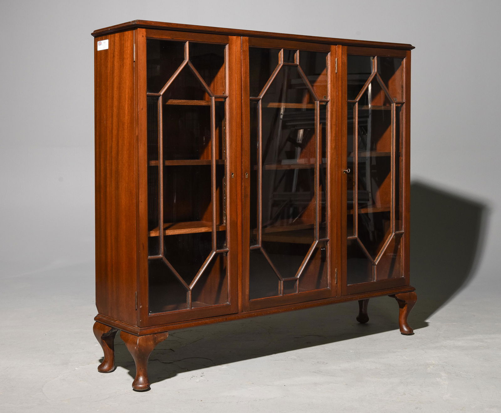 English Mahogany Triple Door Bookcase - Siesta (1 of 4)