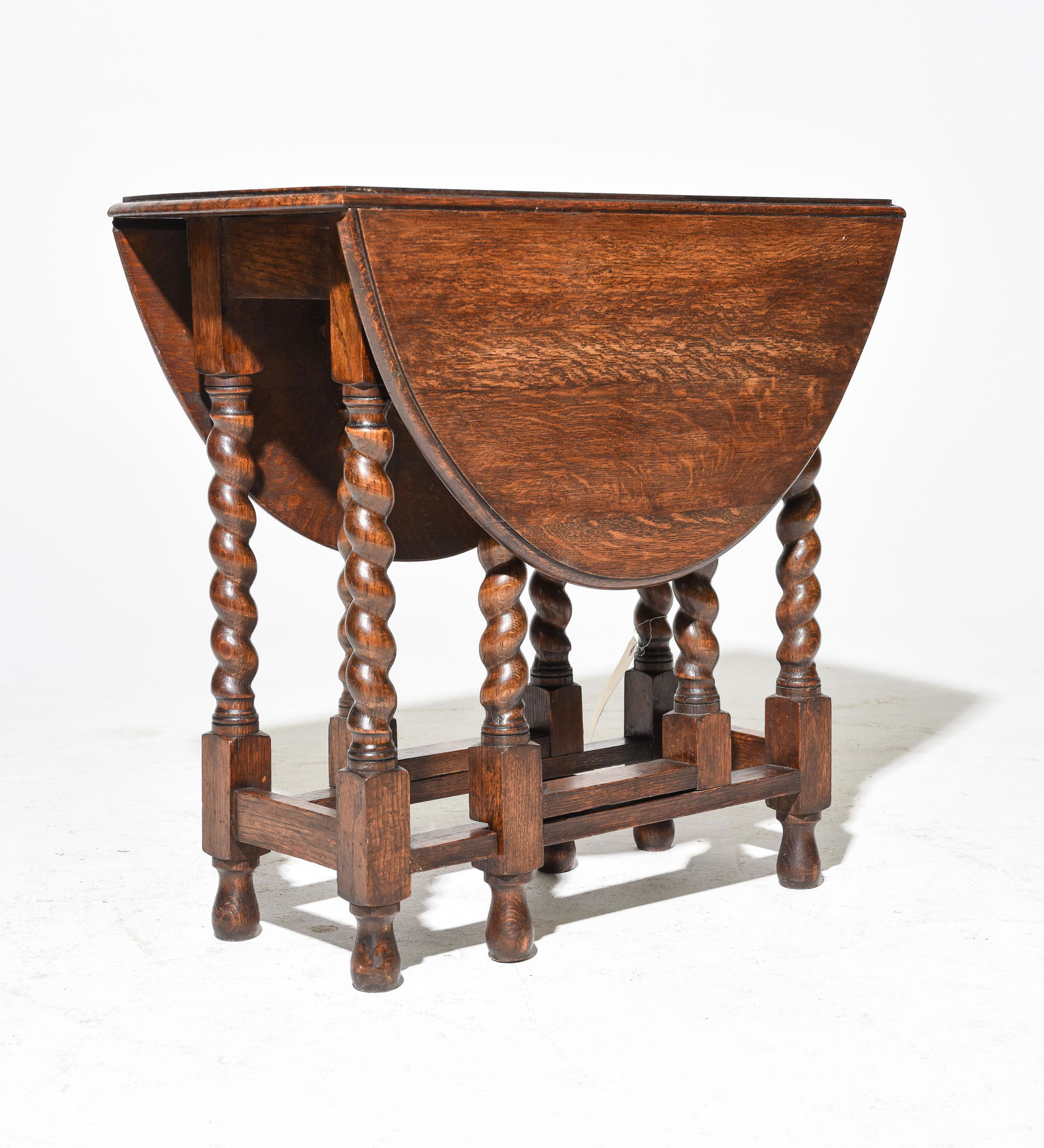 British Oak Barley Twist Drop Leaf Table #2 (1 of 2)