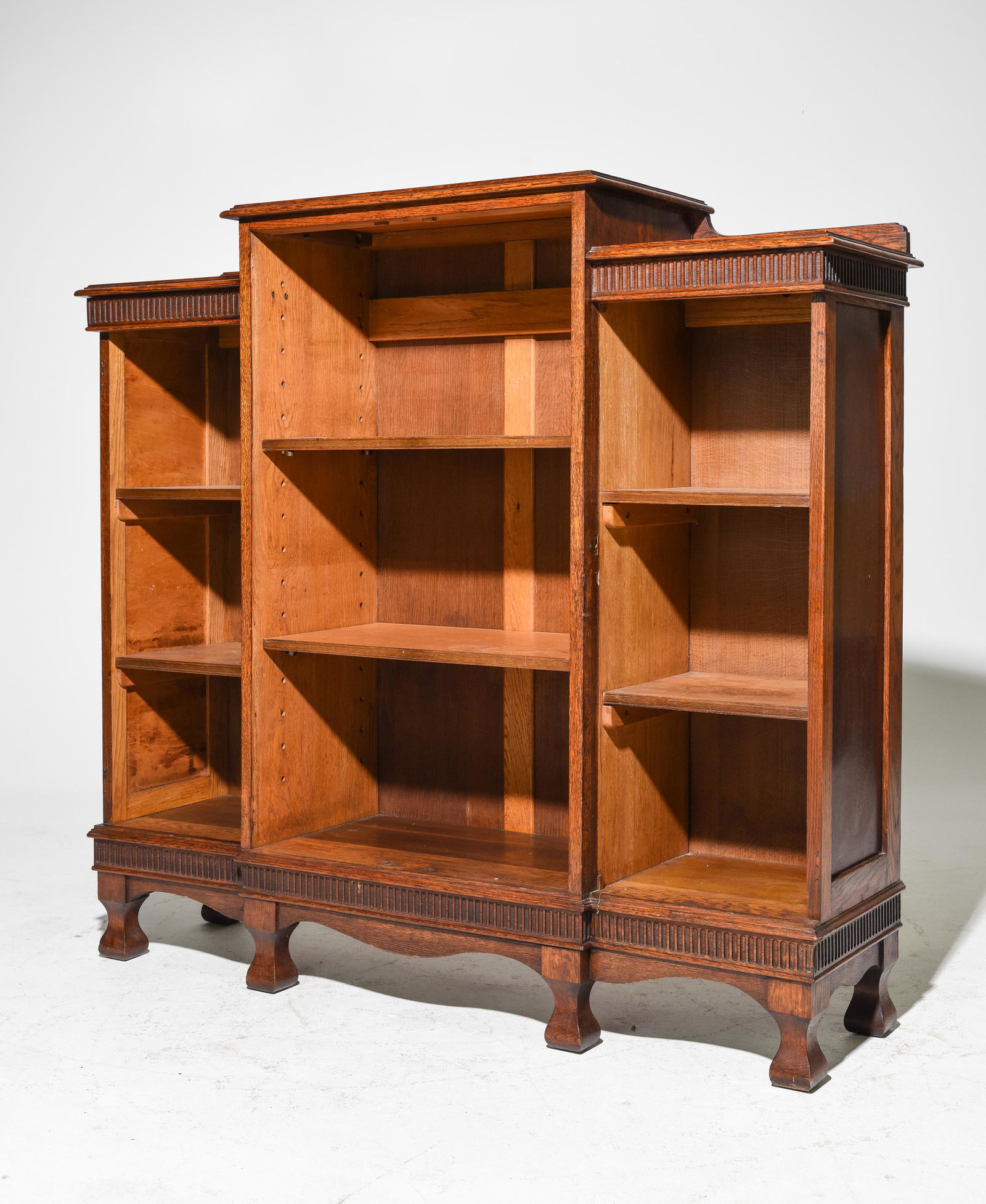 British Oak Open Bookshelf (1 of 3)