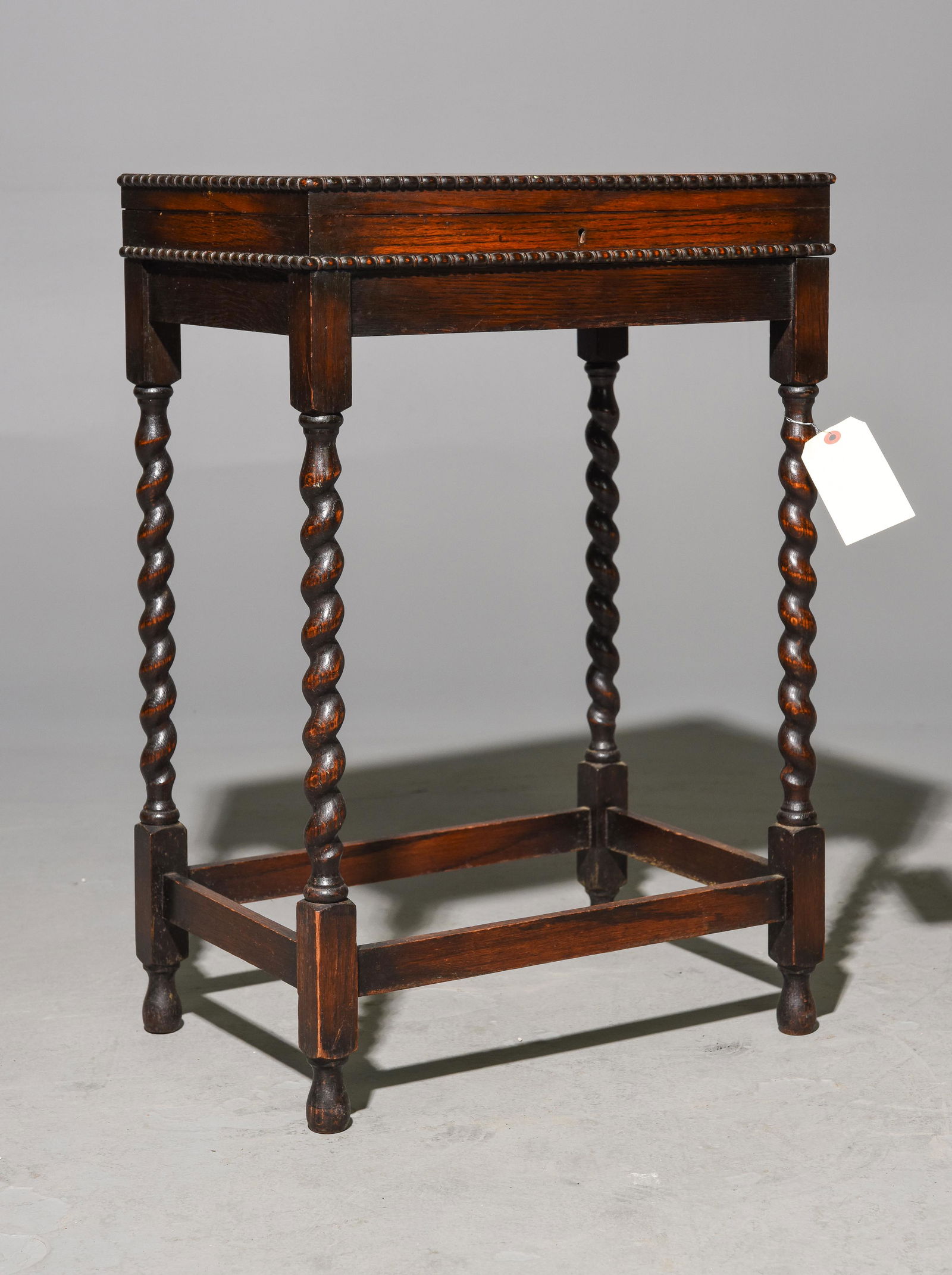 British Oak Barley Twist Silver Chest / Table (1 of 5)