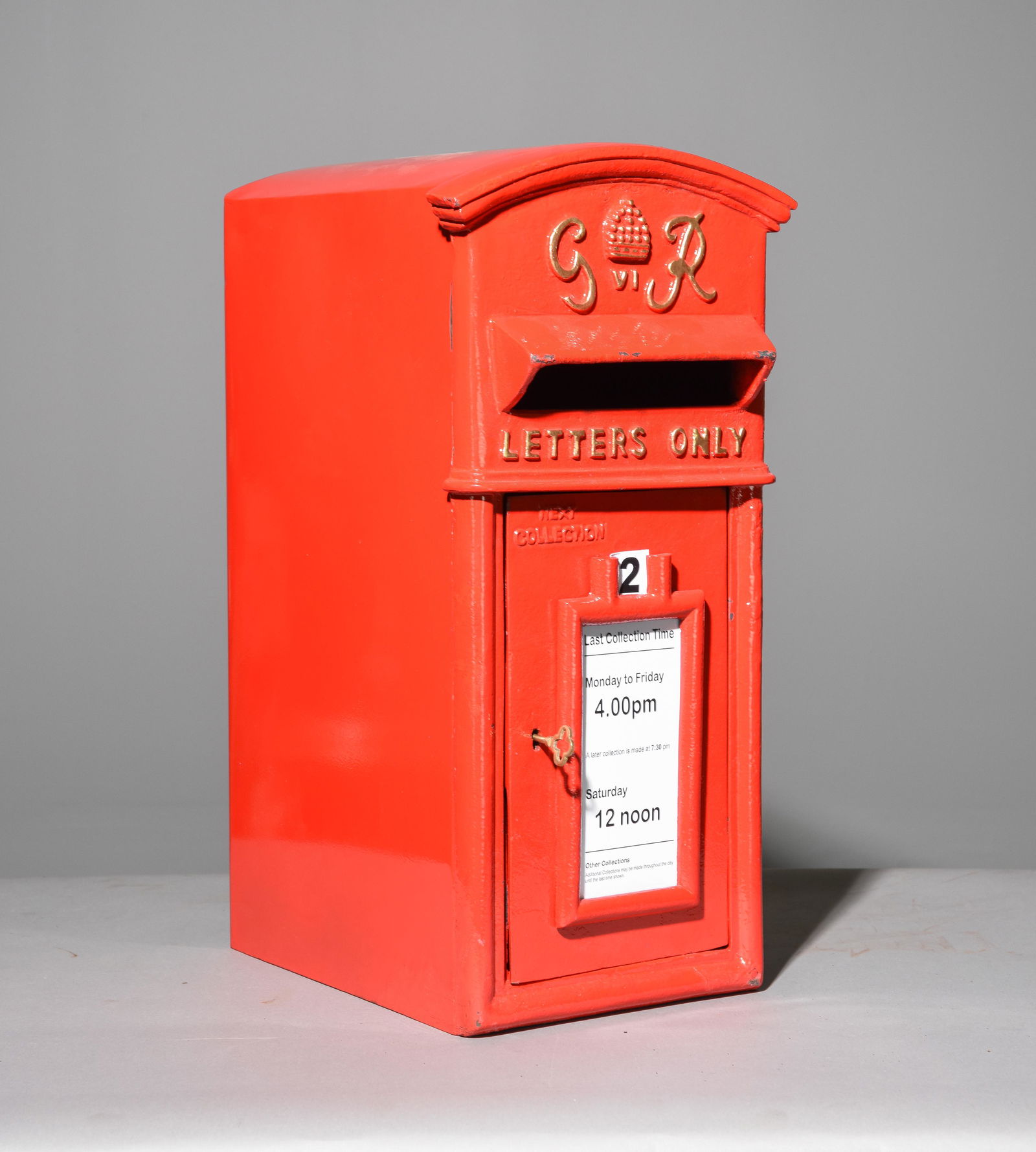 Red Painted Metal Letter Box (1 of 3)