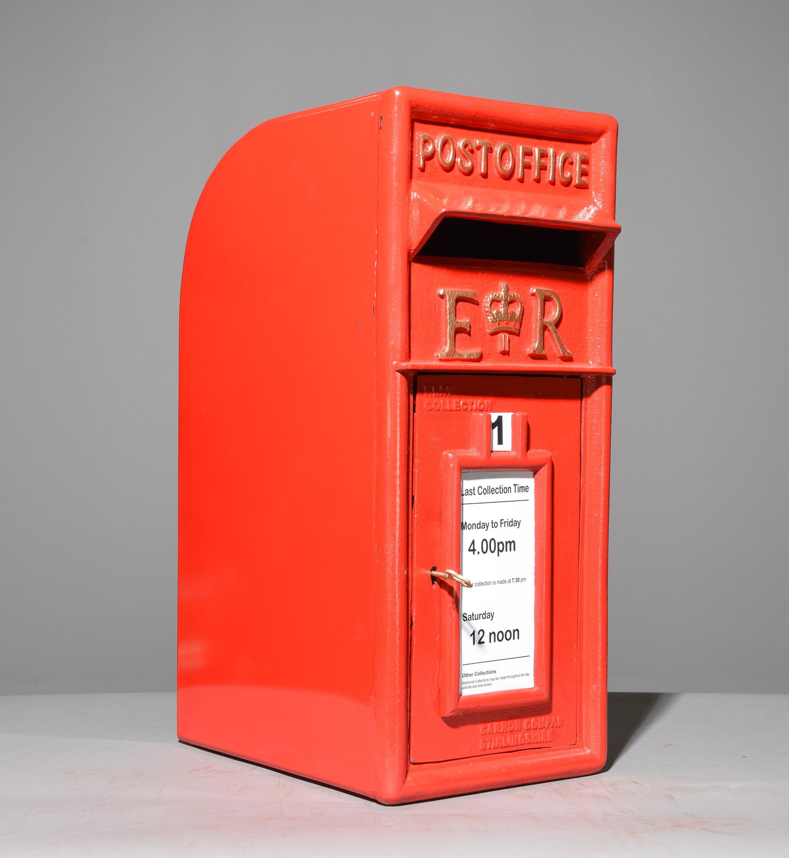 Red Painted Metal Post Office E. R. Box (1 of 3)