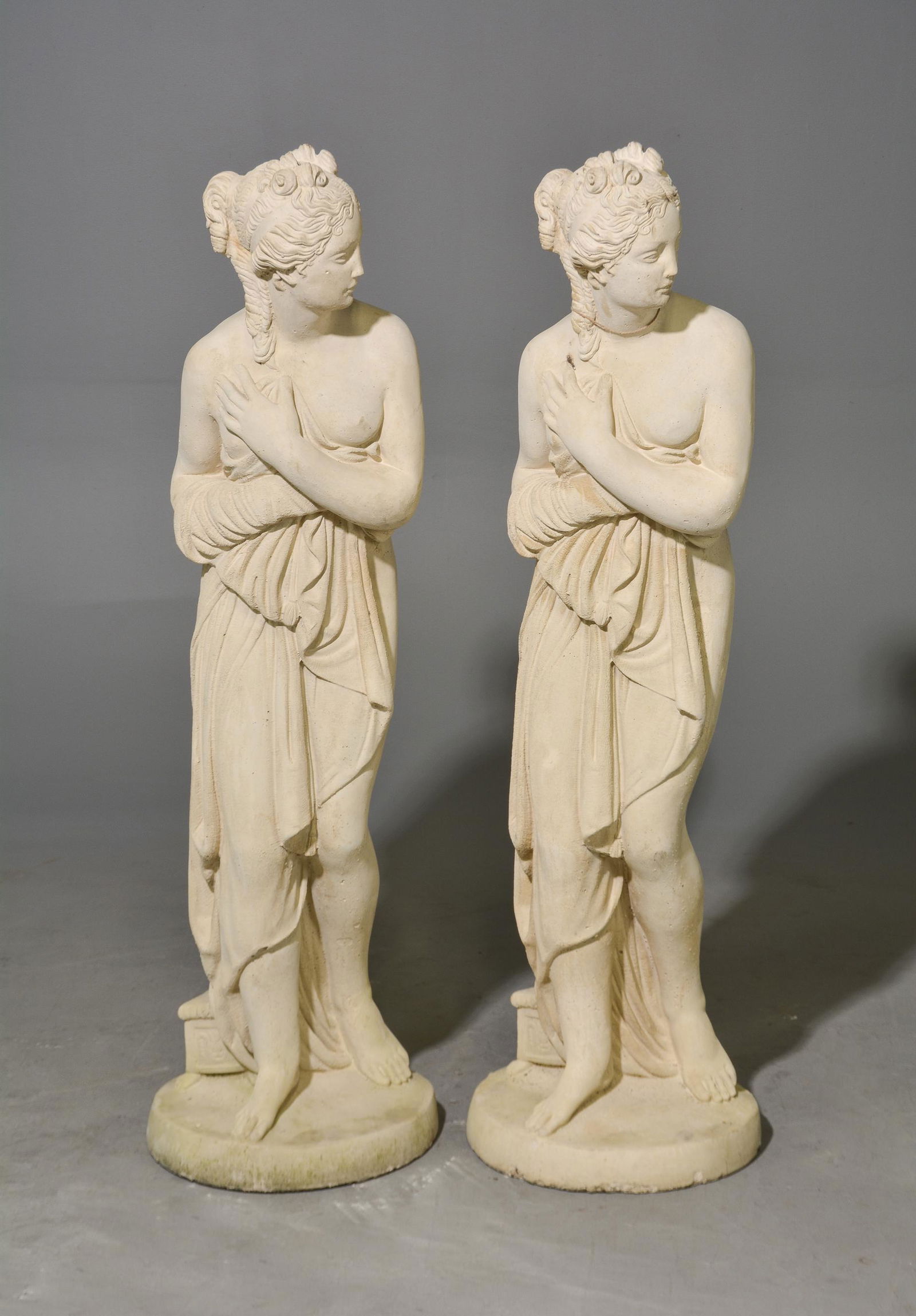 2 Heavy Figural Garden Statues (1 of 6)
