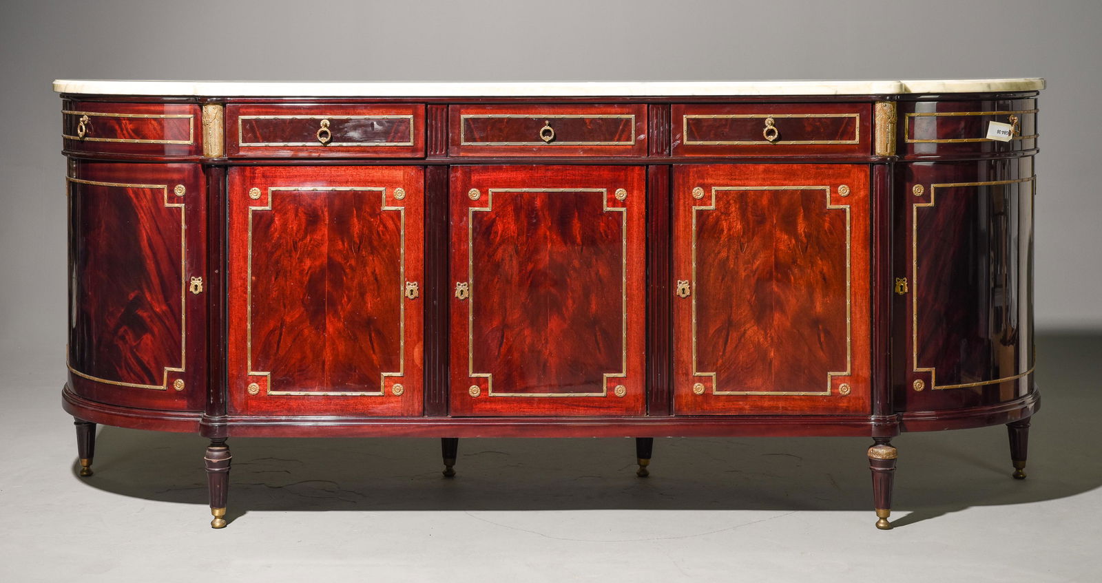 Louis XVI Style Marble Top Sideboard / Enfilade (1 of 5)