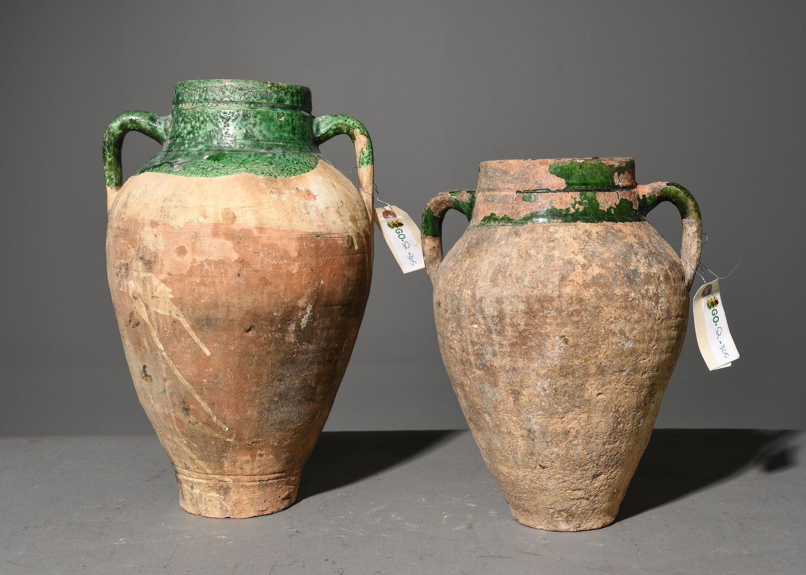 2 Green Glazed Confit Pots #2 (1 of 4)