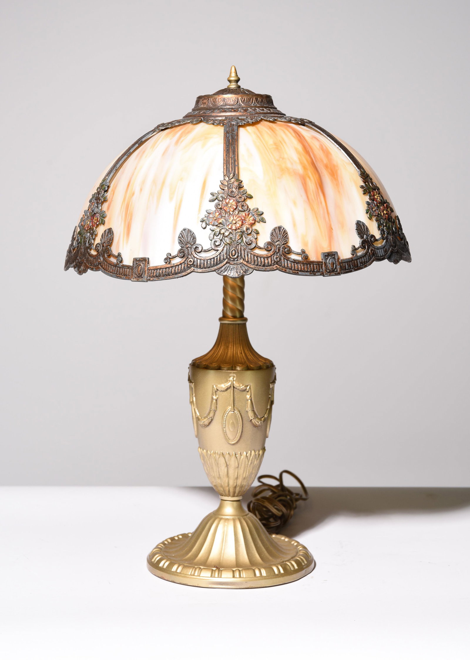 Slag Glass Table / Desk Lamp #2: Slag Glass Table / Desk Lamp