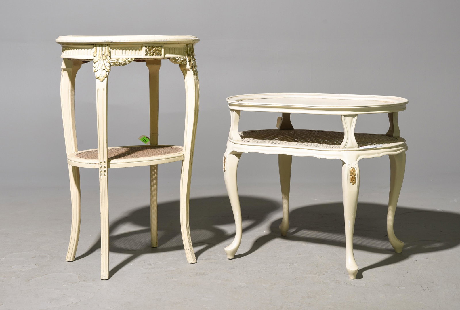 Painted Small Occasional Tea Table & Planter: Painted Small Occasional Tea Table & Planter