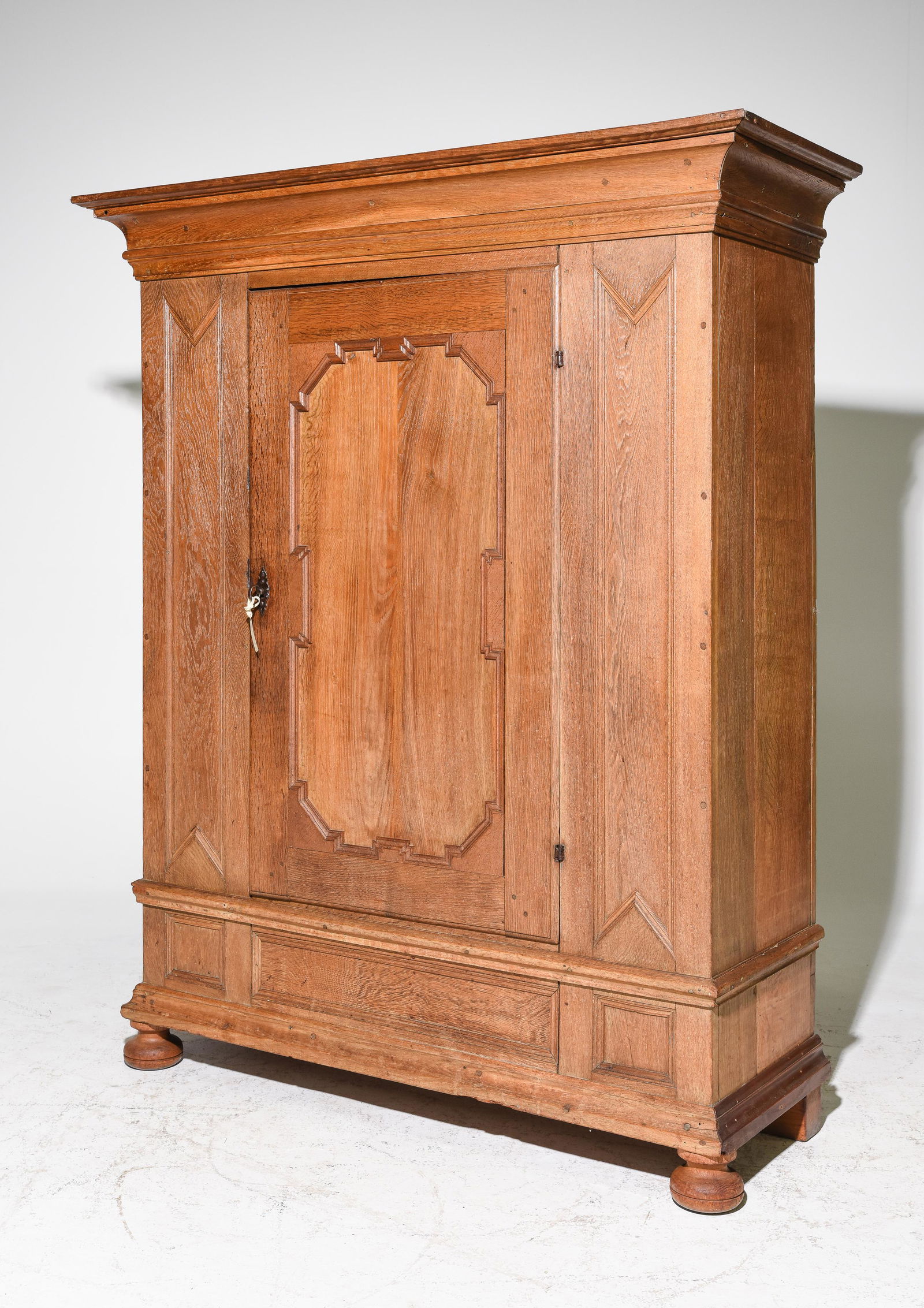 Belgian Oak Single Door Cupboard / Cabinet (1 of 5)