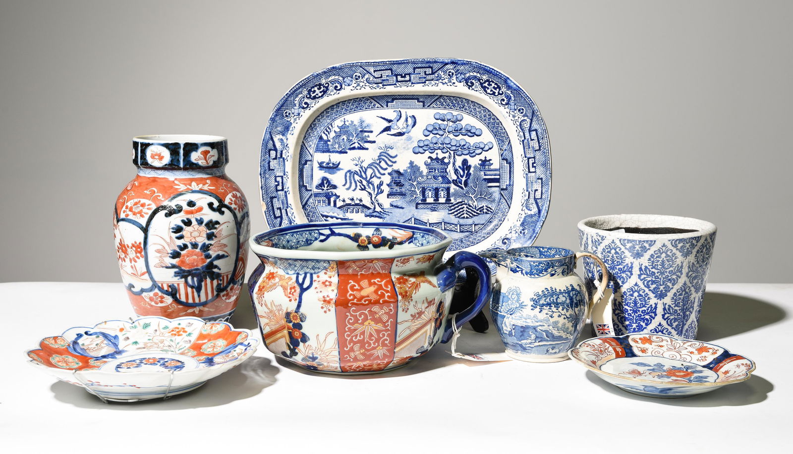 7pcs Assorted Imari & Blue and White China (1 of 5)
