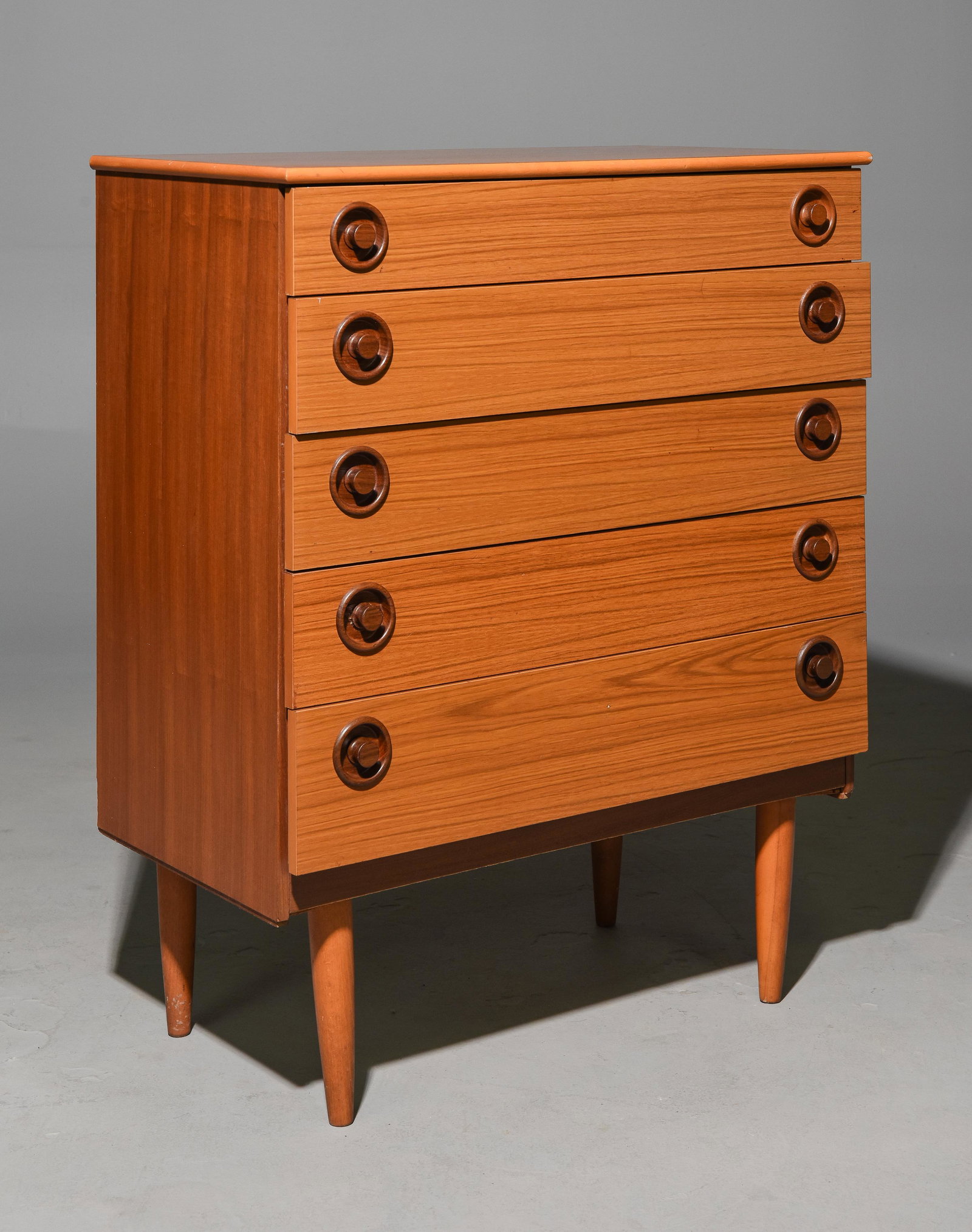 Mid Century Modern 5 Drawer Chest (1 of 3)