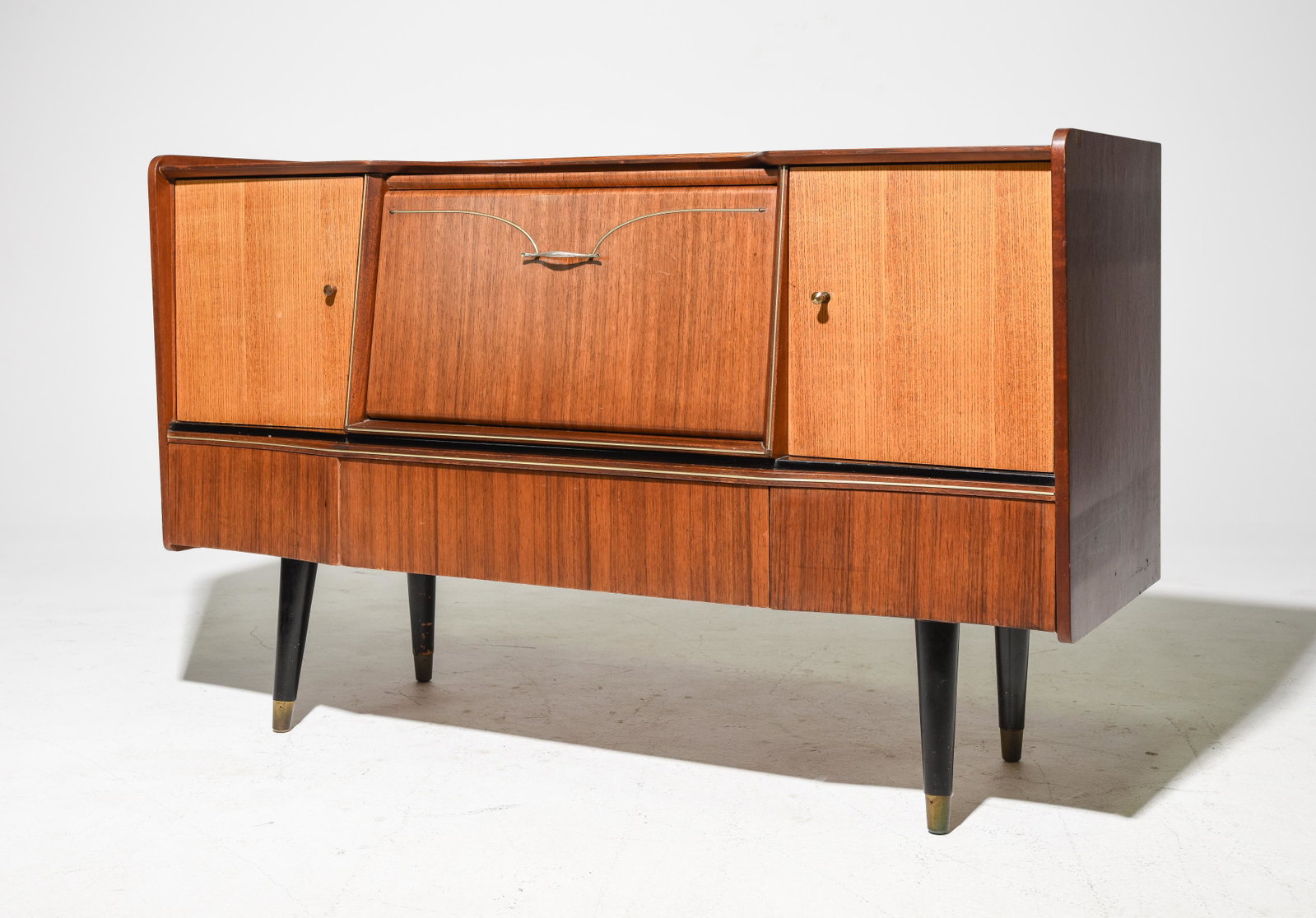 Mid Century Modern Cocktail Sideboard - Beautility: Danish Modern Style Cocktail Sideboard by Beautility