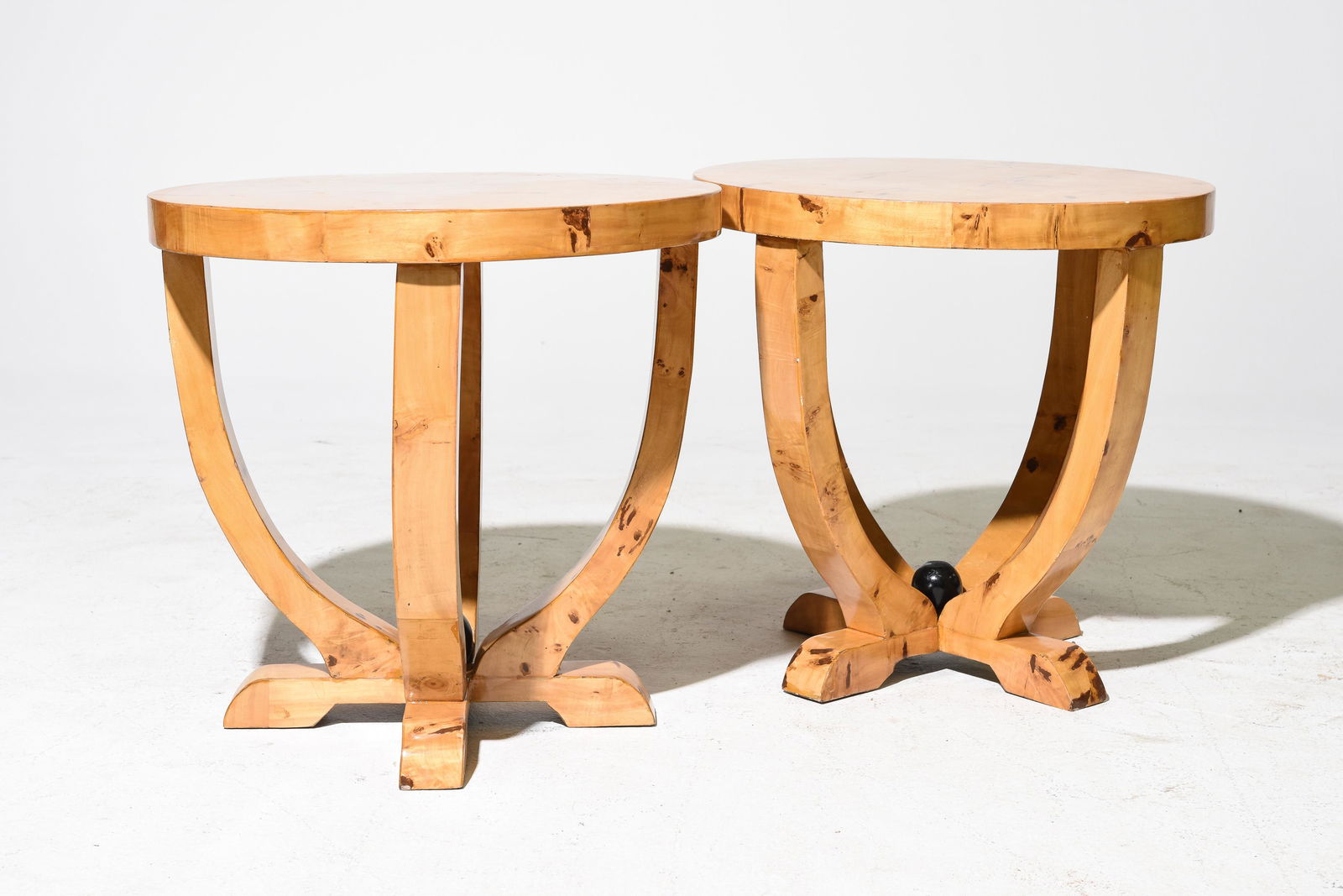 2 Art Deco Style Round Occasional Tables (1 of 3)