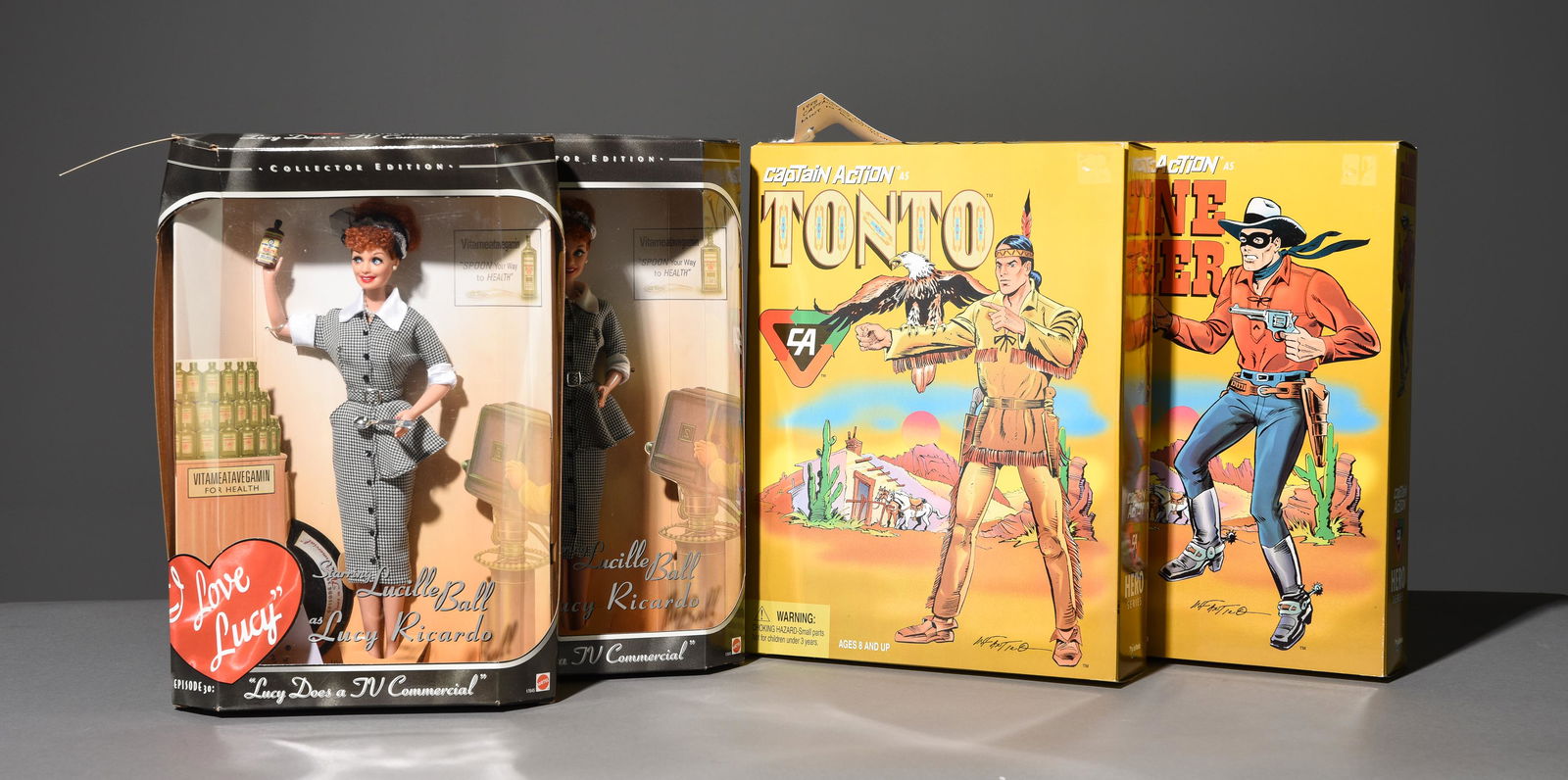 2 Mattel I Love Lucy Dolls, 1 Captain Action & 1 Tonto (1 of 4)