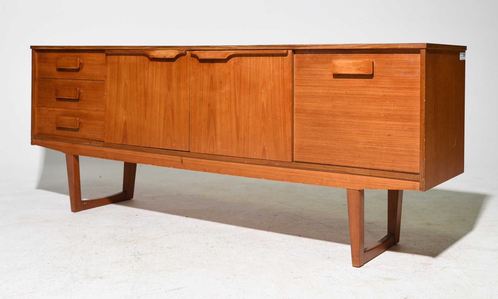 Mid Century Modern Teak Sideboard: Danish Modern Style Teak Sideboard