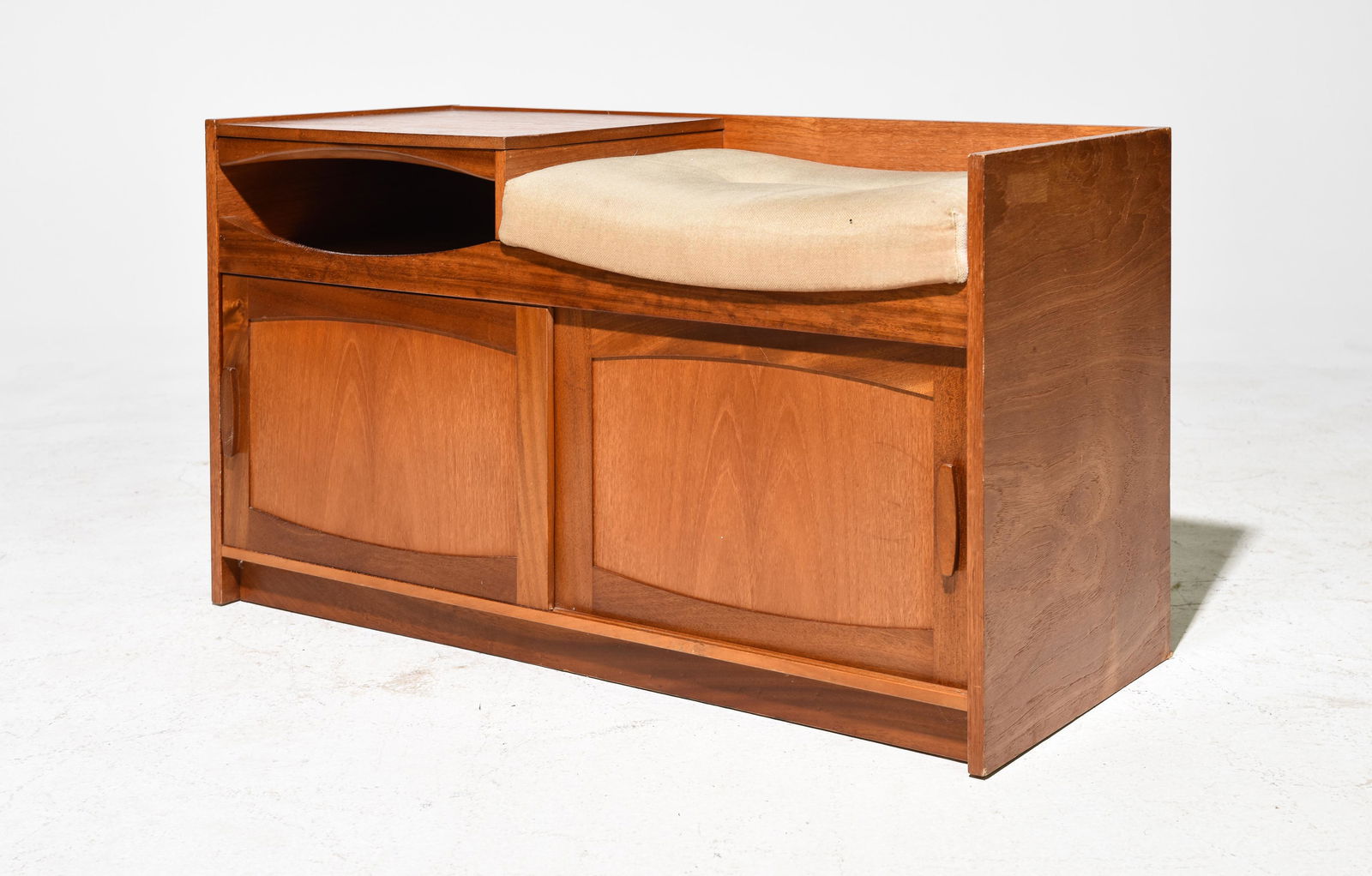 Mid Century Modern Sliding Door Telephone Bench #2 (1 of 4)