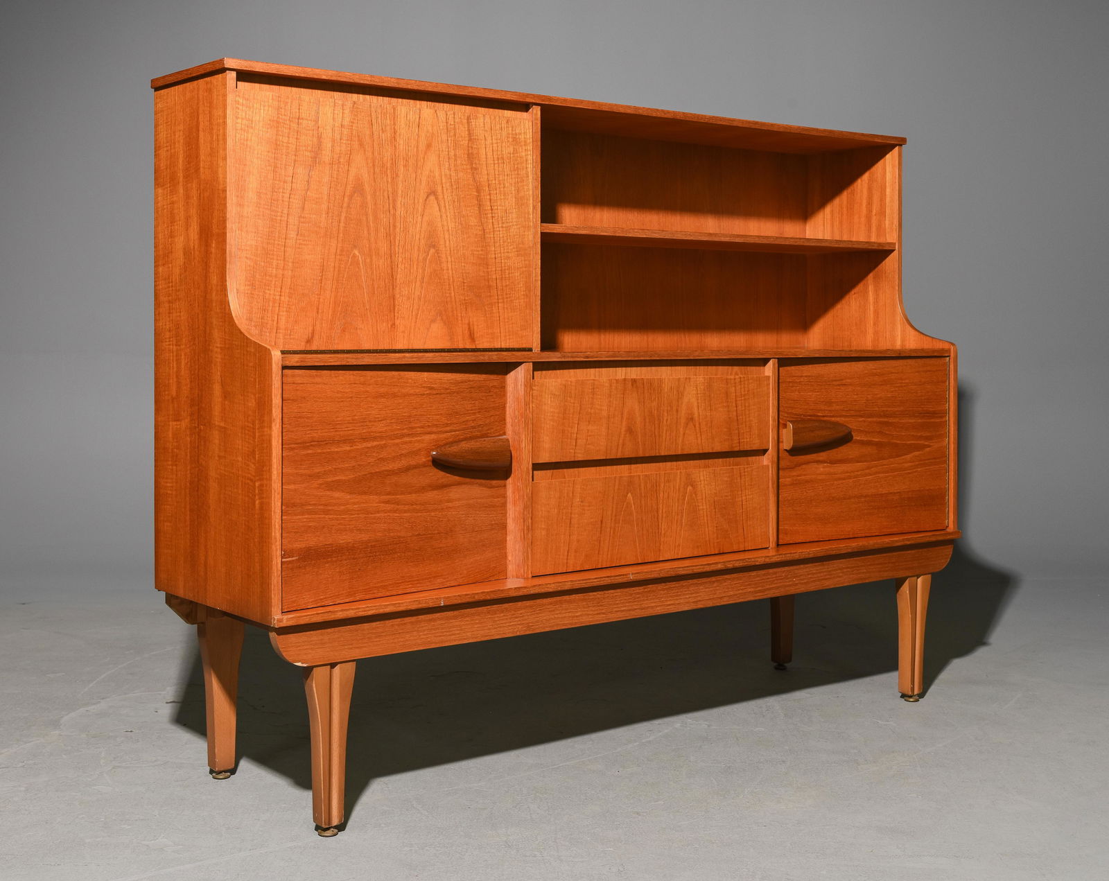 Mid Century Modern Concave Cocktail Sideboard (1 of 3)