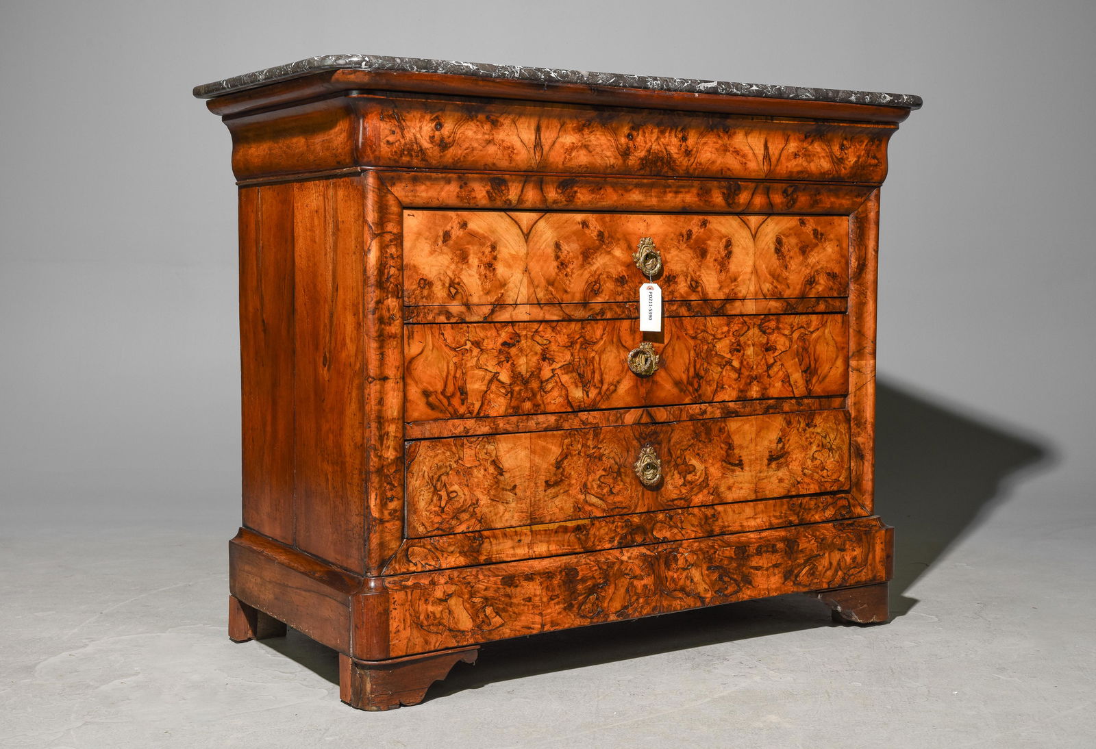 Louis Philippe Style Marble Top Walnut Commode #2 (1 of 7)