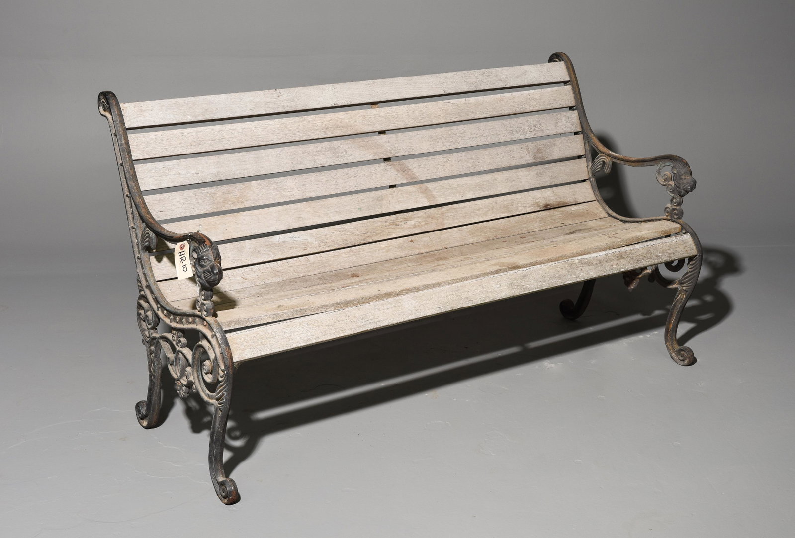 Iron Wood Slat Garden / Park Bench: Iron Wood Slat Garden / Park Bench - Seat height is 18