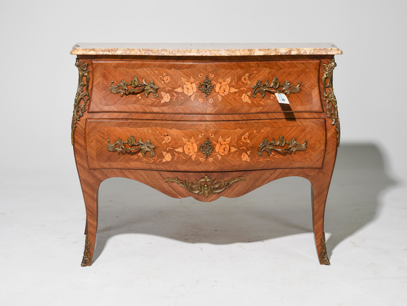 Louis XV Style Marble Top Commode with Ormolu (1 of 6)