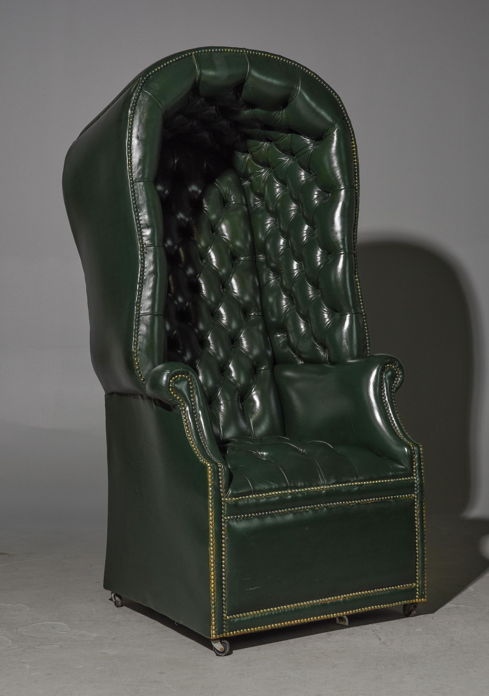Dark Forest Green Chesterfield Night Watch Chair (1 of 3)