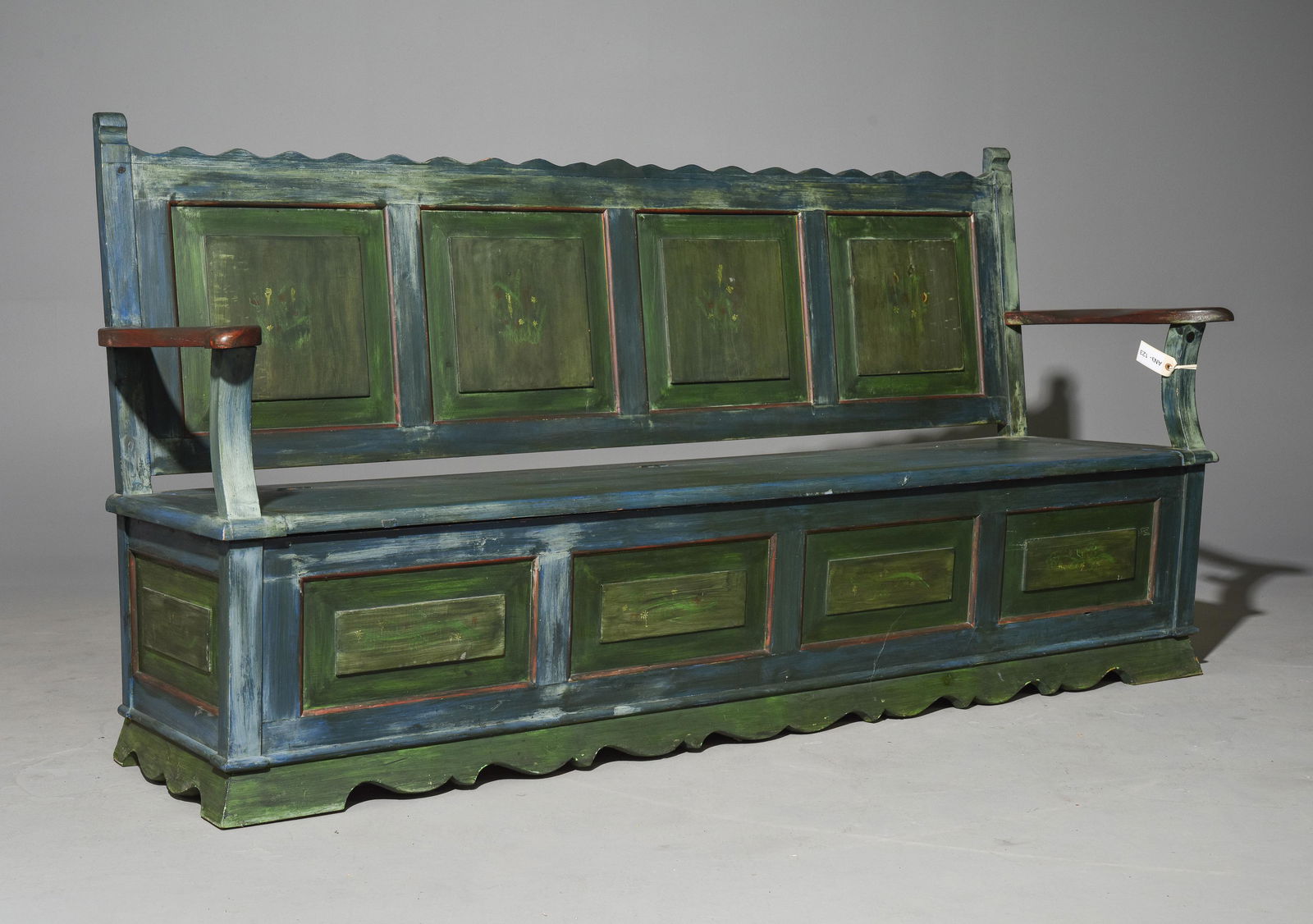 Danish Painted Kitchen / Hall Bench (1 of 5)
