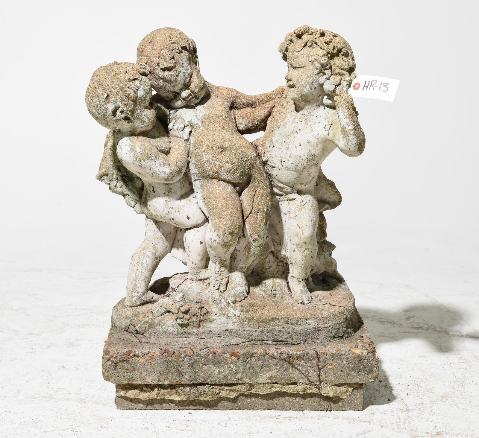 Cast Concrete / Stone Cherub Garden Statue (1 of 4)