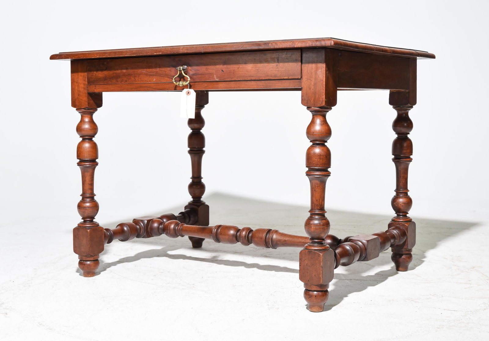 French Walnut Single Drawer Table (1 of 3)