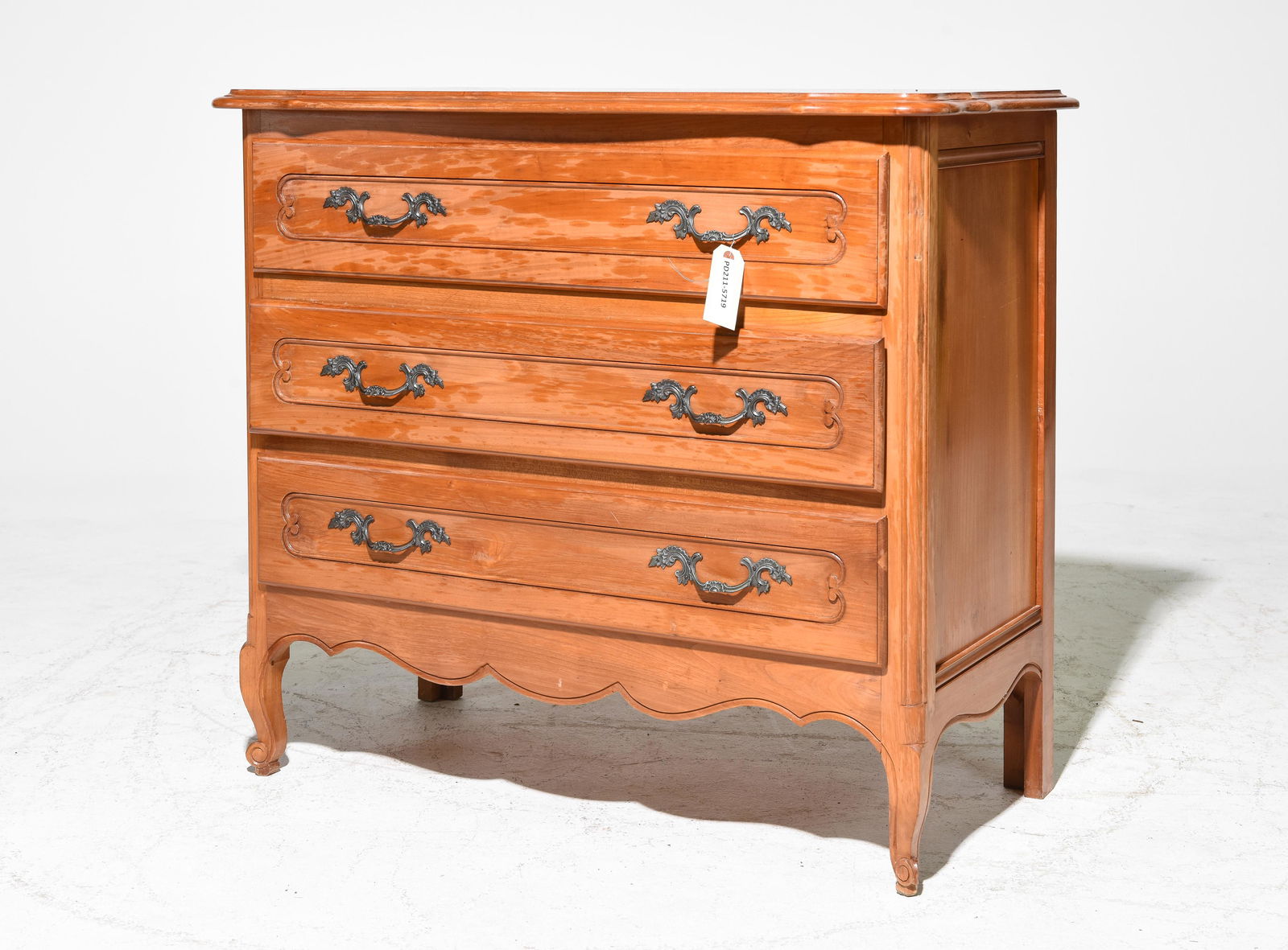 French Regency Style Oak 3 Drawer Chest (1 of 3)