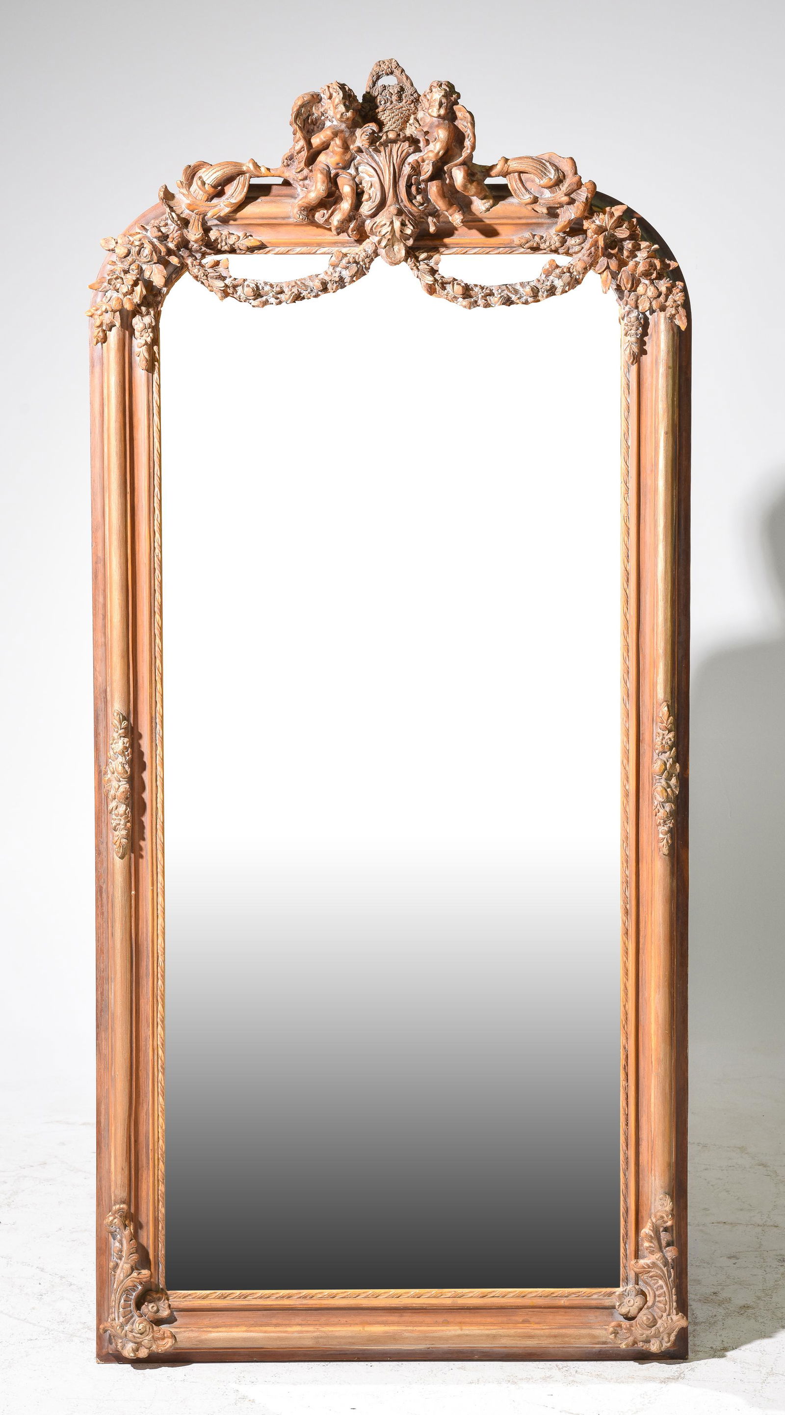 French Style Gold Framed Tall Mirror (1 of 4)