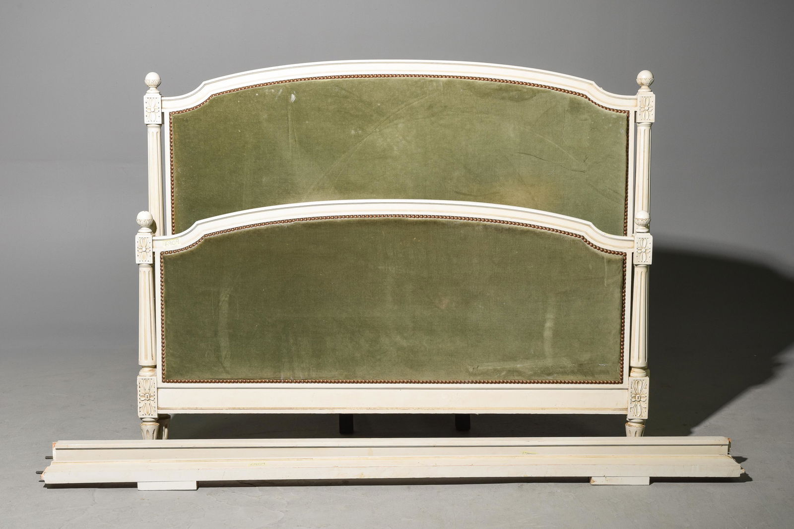 Louis XVI Style Painted Bed with Rails (1 of 3)