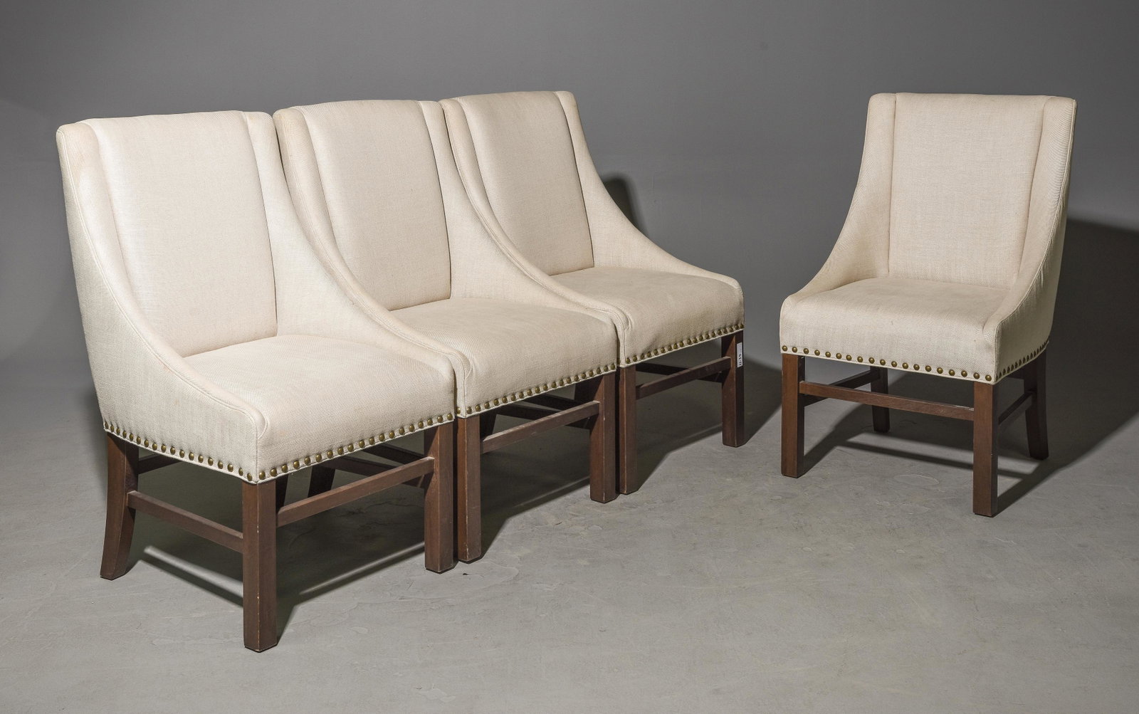 4 Oversize Upholstered Dining Chairs: 4 Oversize Upholstered Dining Chairs - Seat height is 19 inches