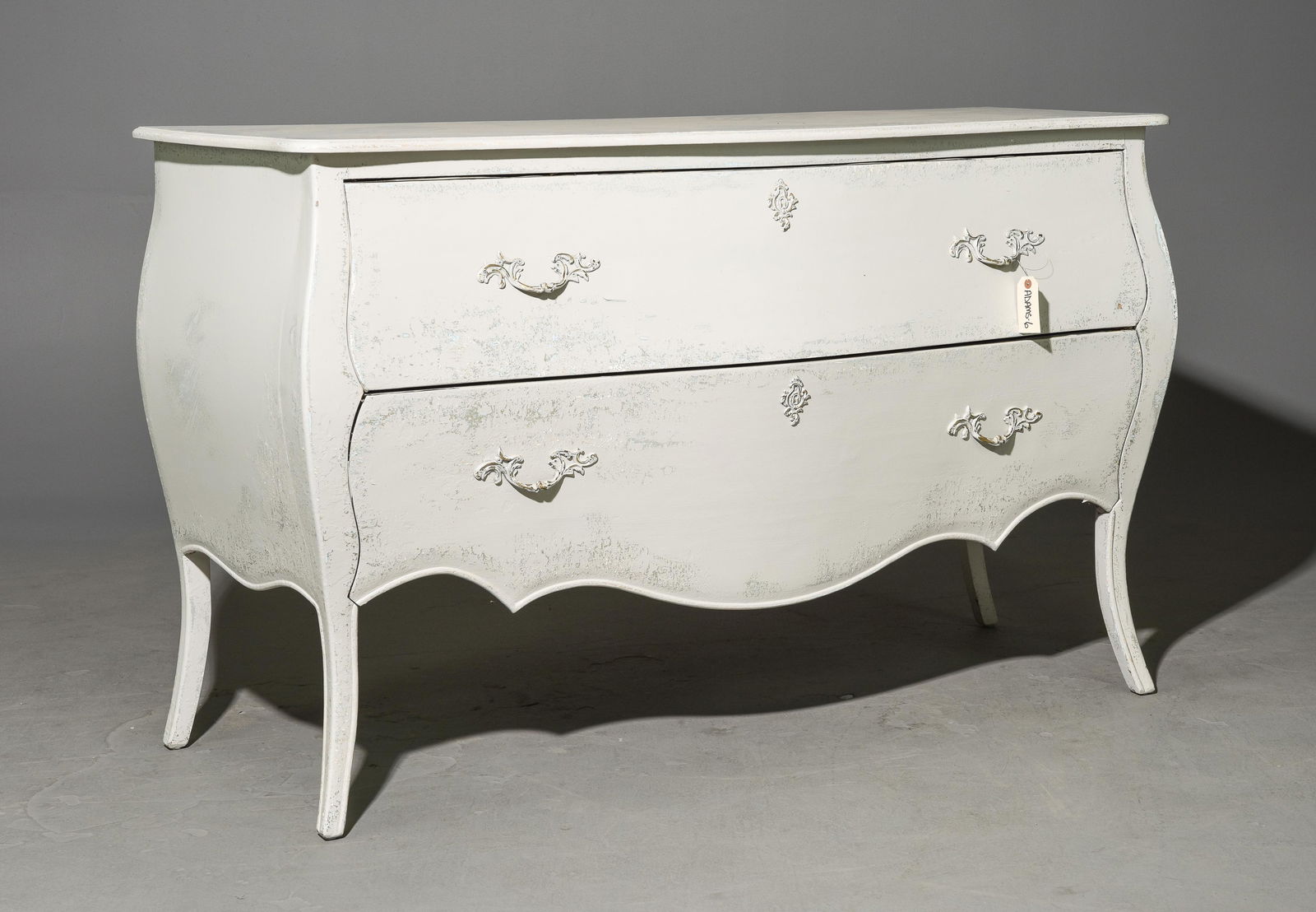 French Style Serpentine 2 Drawer Commode (1 of 3)