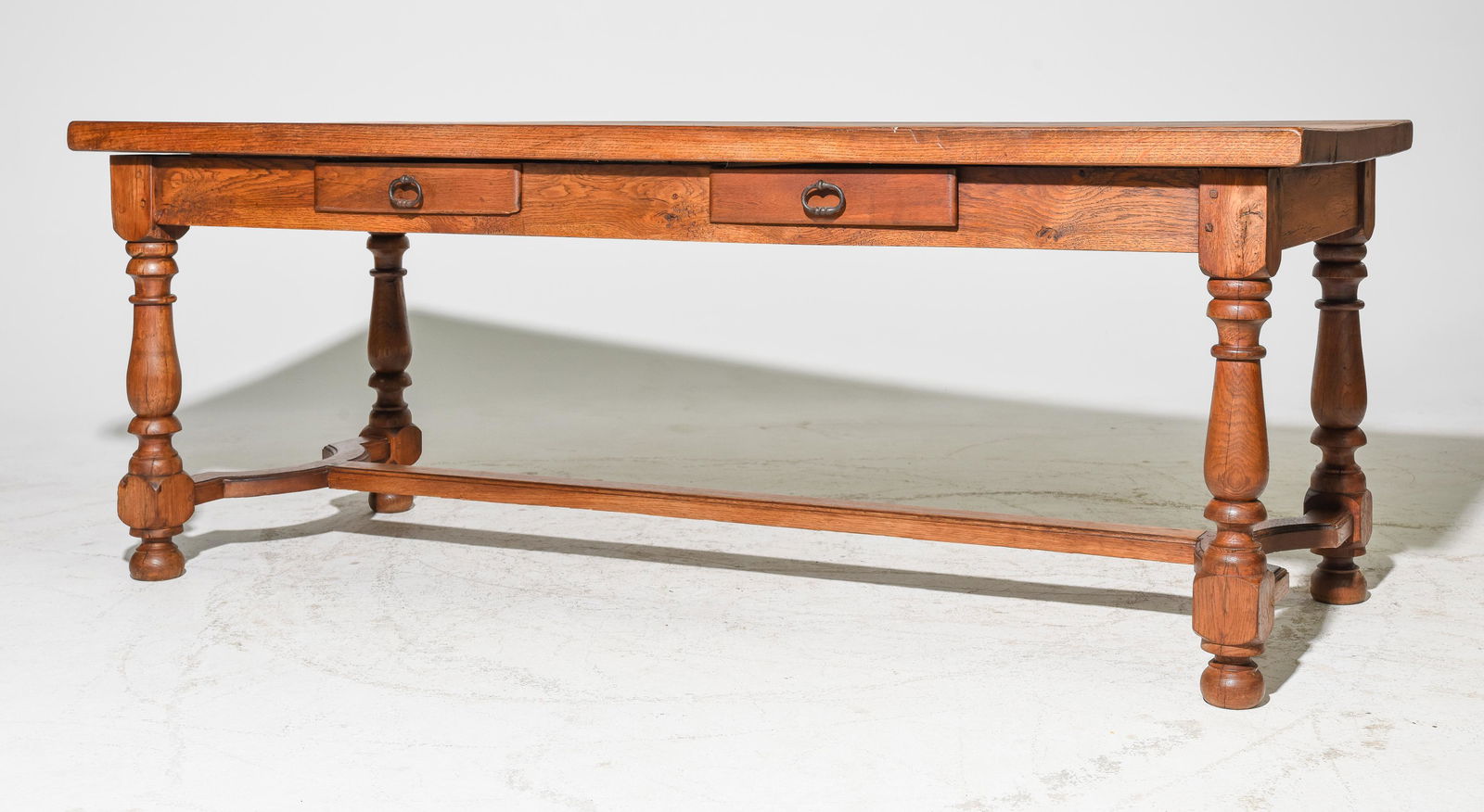 French Solid Heavy Oak Farmhouse Table (1 of 5)