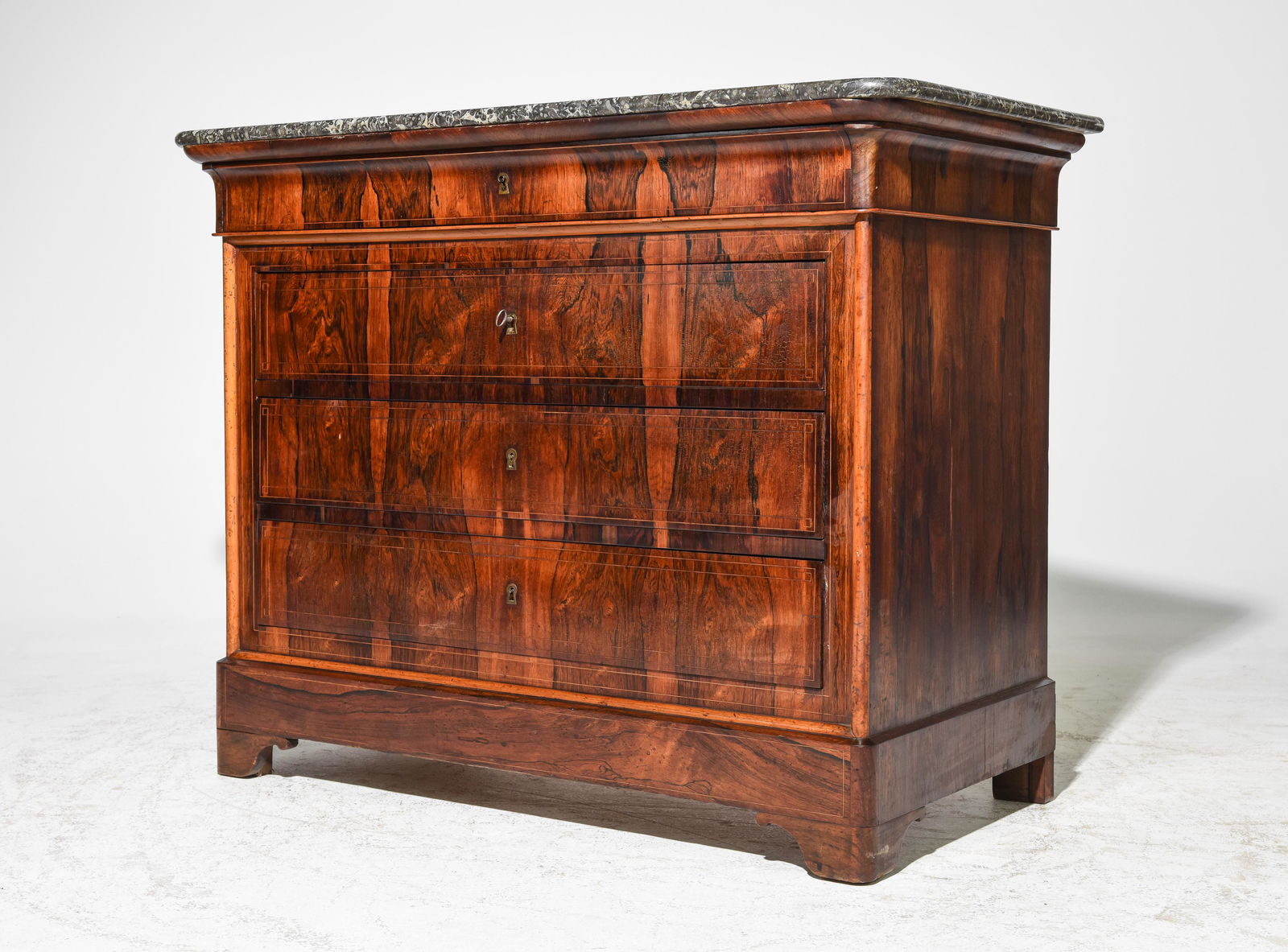 Louis Philippe Style Marble Top Commode (1 of 3)