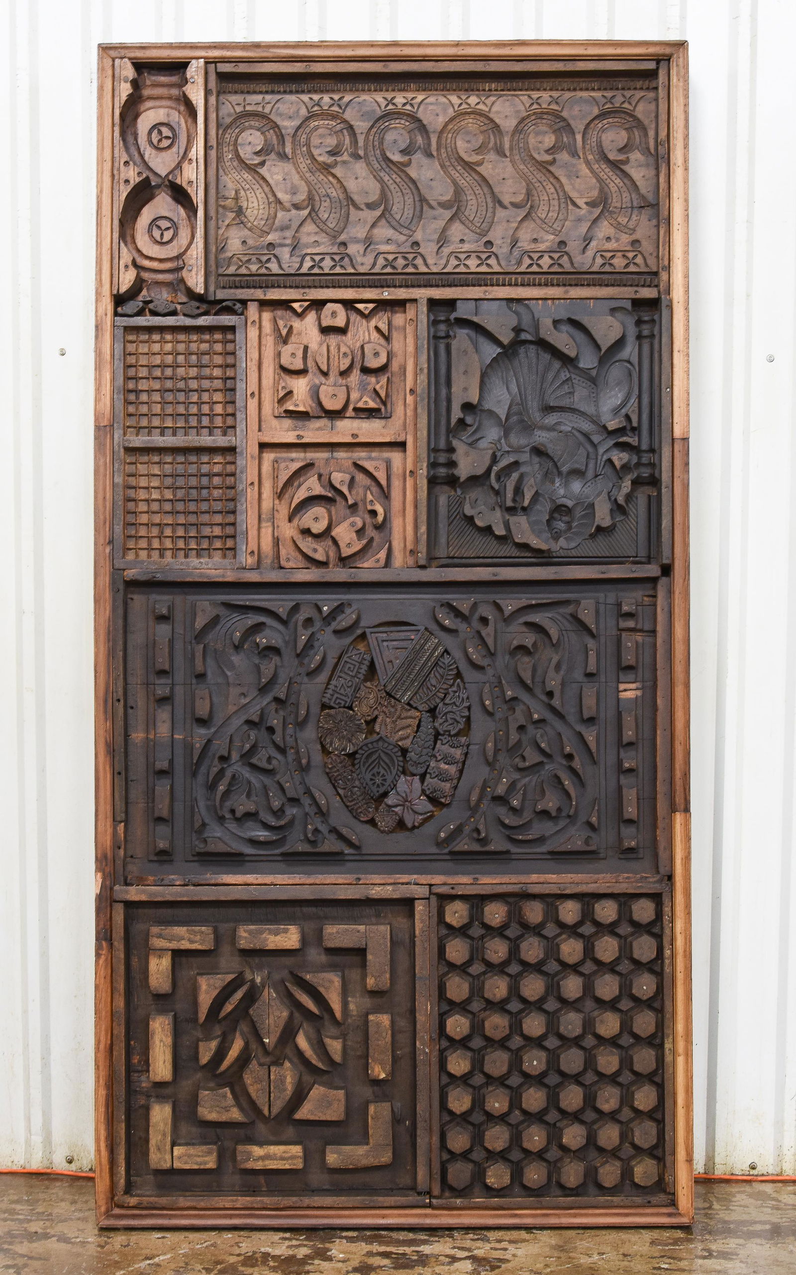 Large Carved Architectural Wall Decor / Panel #2 (1 of 4)