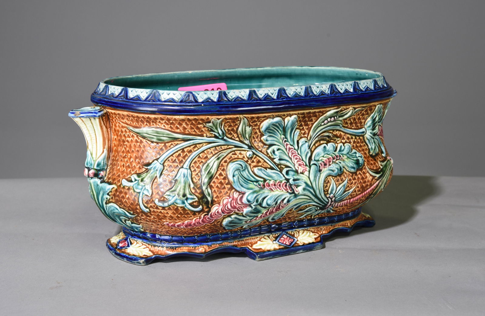 Majolica Planter / Pot (1 of 2)