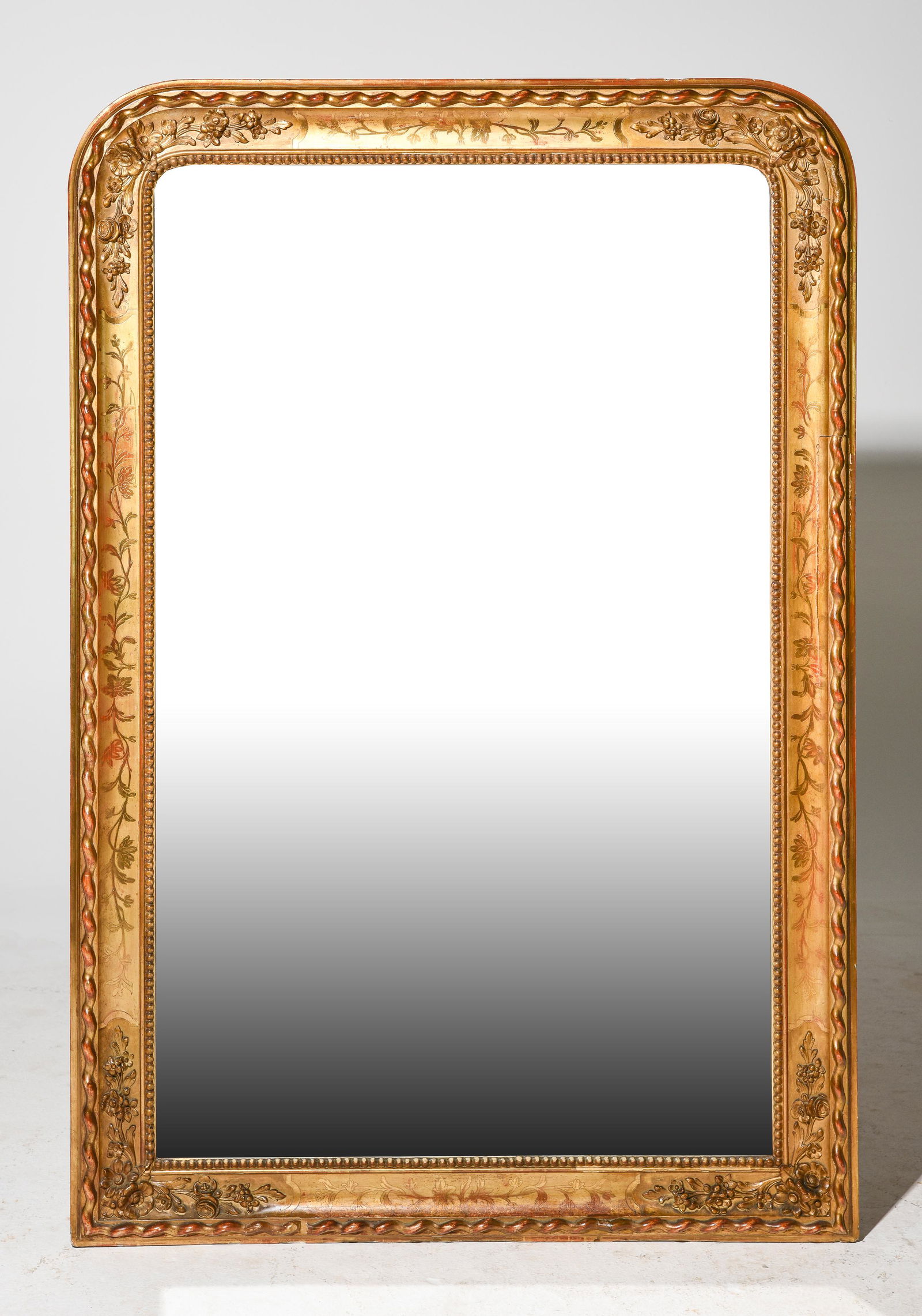 Louis Philippe Style Gold Gilt Framed Mirror (1 of 5)