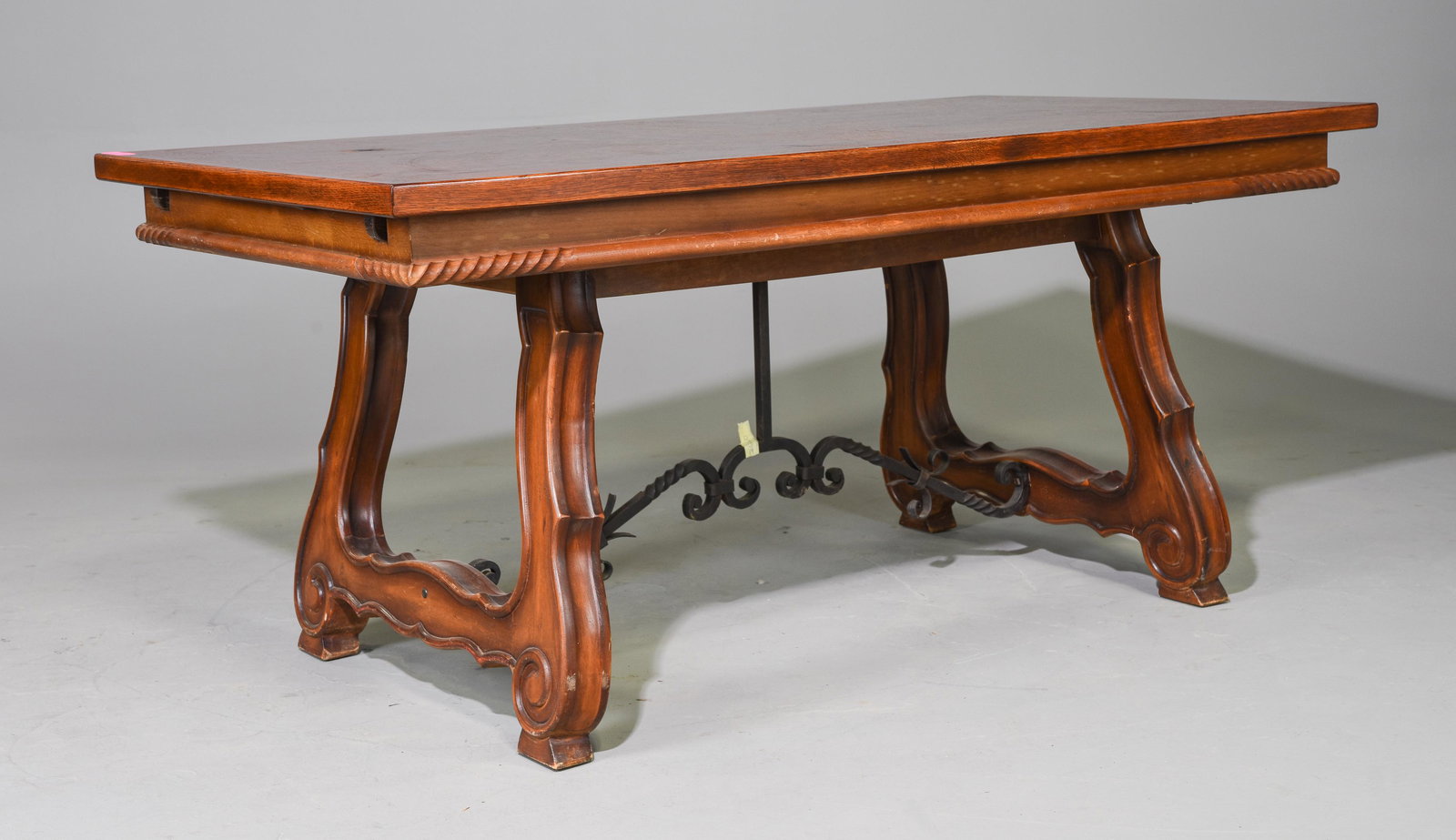 Spanish Style Oak Draw Leaf Table (1 of 4)