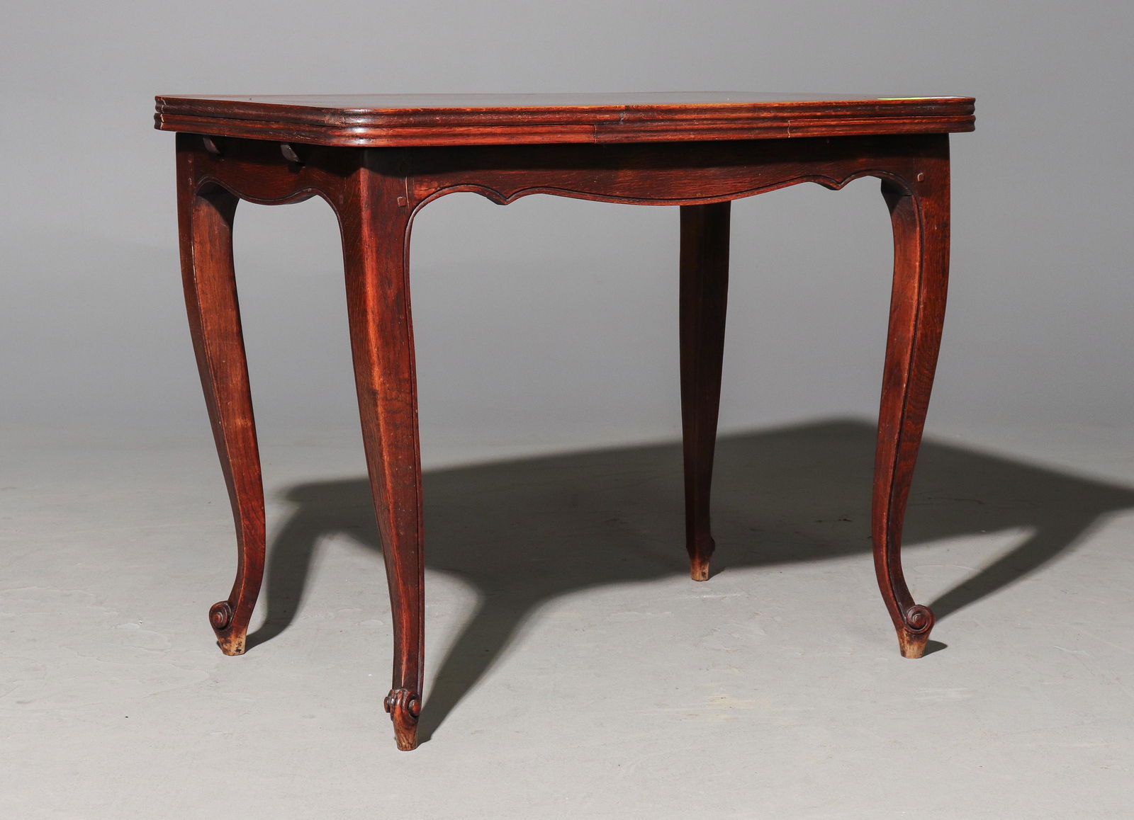 French Regency Style Petite Oak Draw Leaf Table (1 of 3)