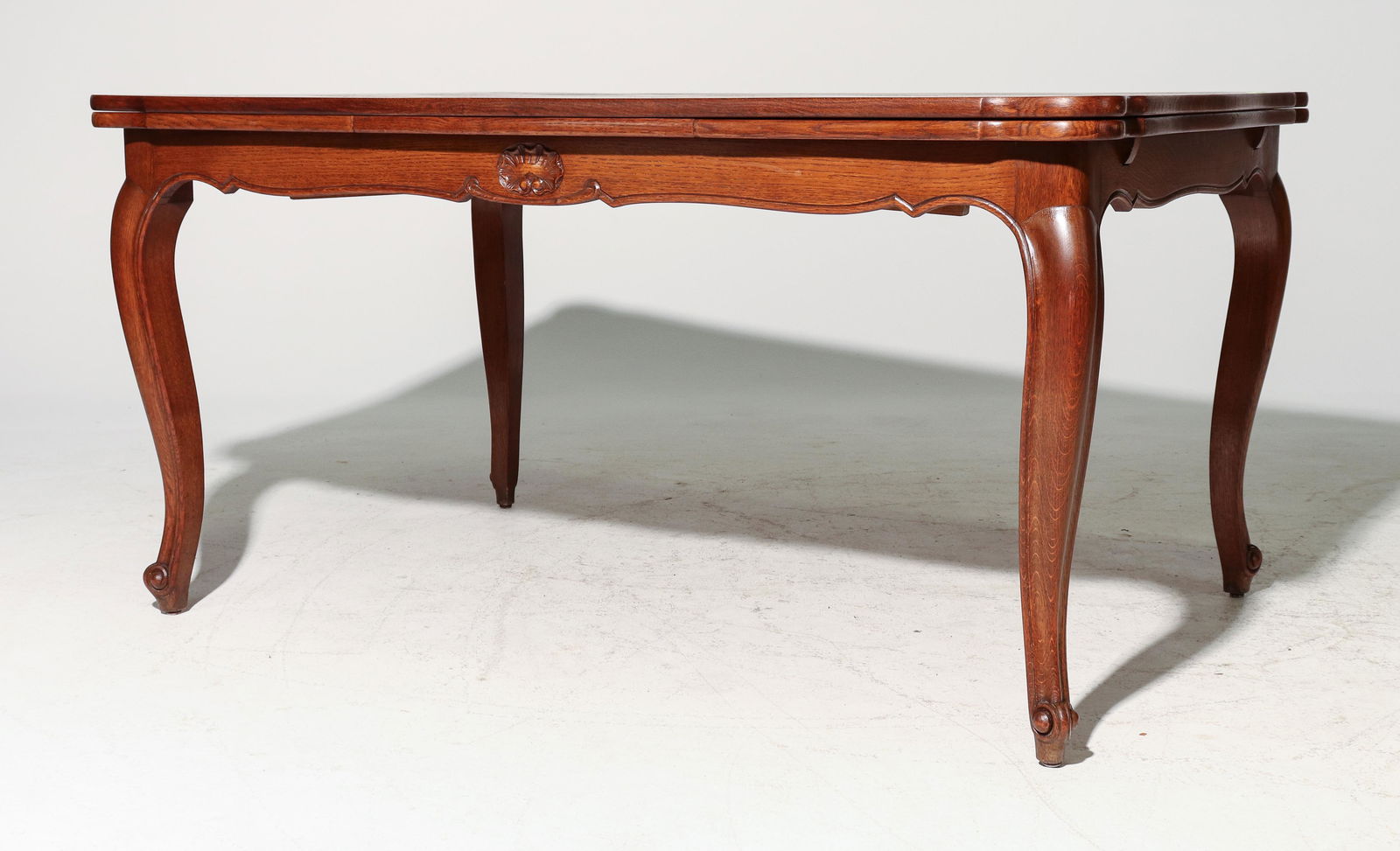 Louis XV Style Oak Draw Leaf Table (1 of 4)