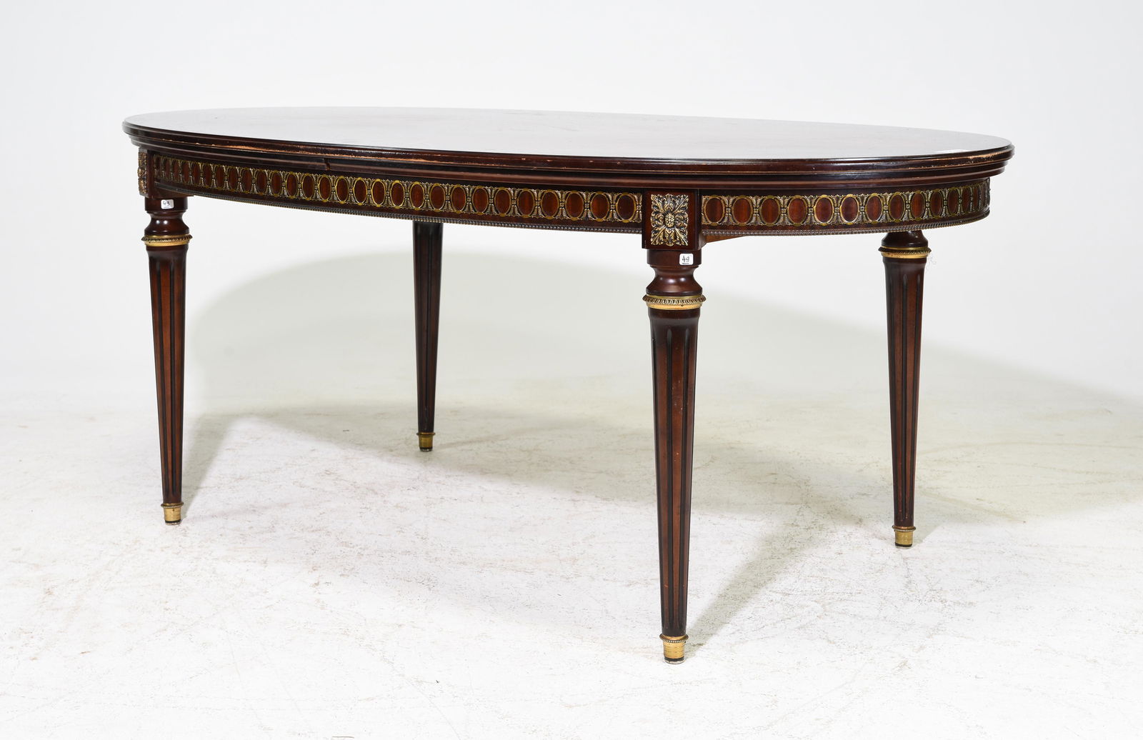 Louis XVI Style Oval Mahogany Table (1 of 4)
