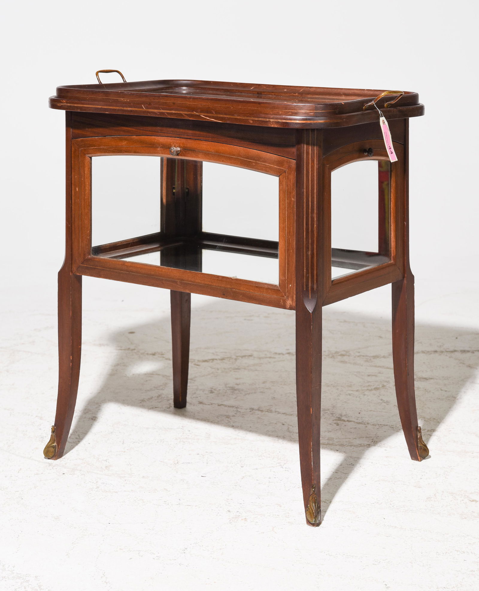 French Vitrine / Tea Table with Lift off Tray (1 of 3)