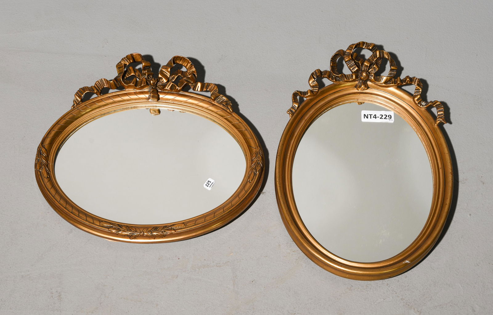 2 Louis XV Style Small Gold Framed Mirrors (1 of 4)