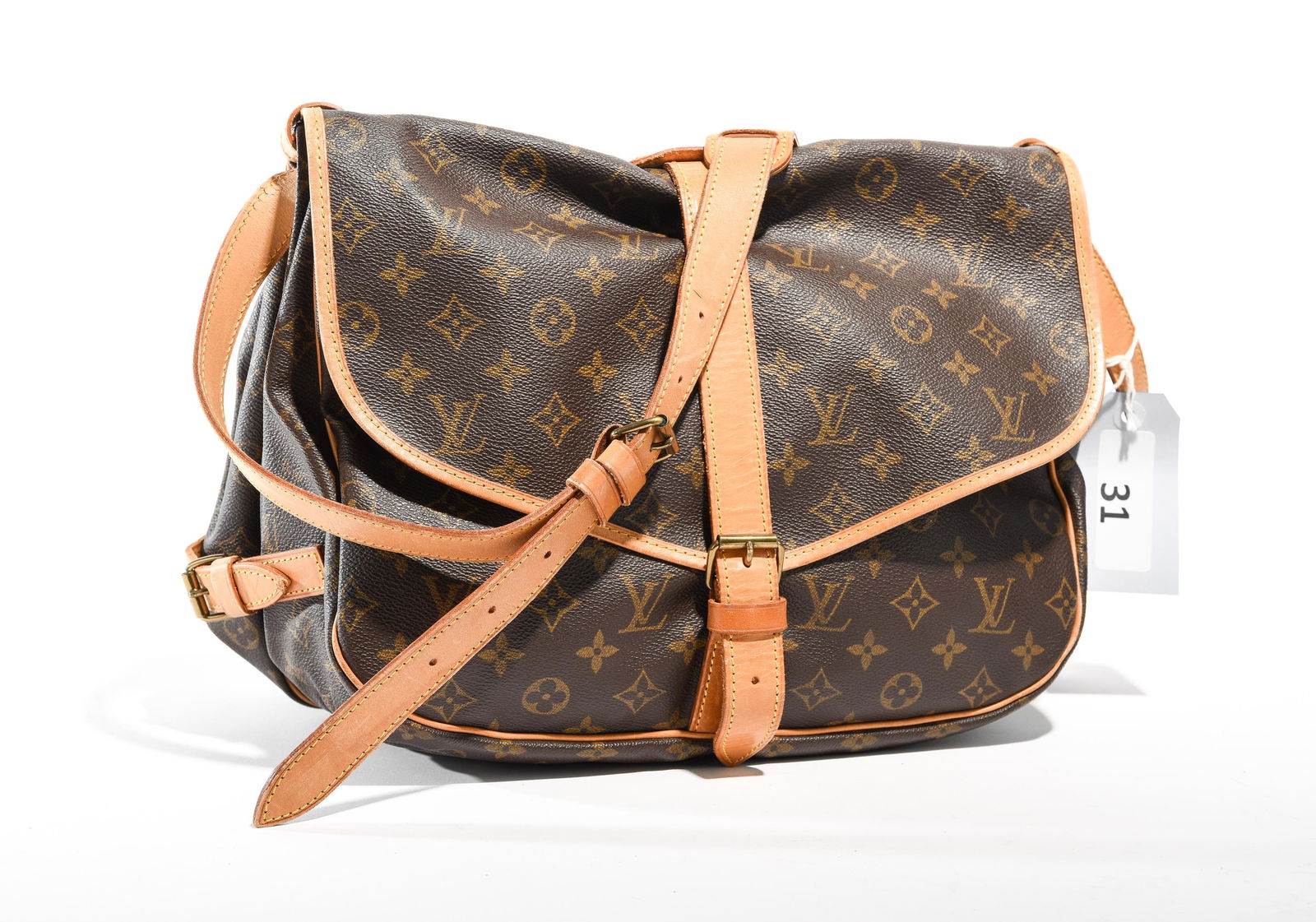 Louis Vuitton Saumur GM in Brown Monogram Canvas (1 of 4)