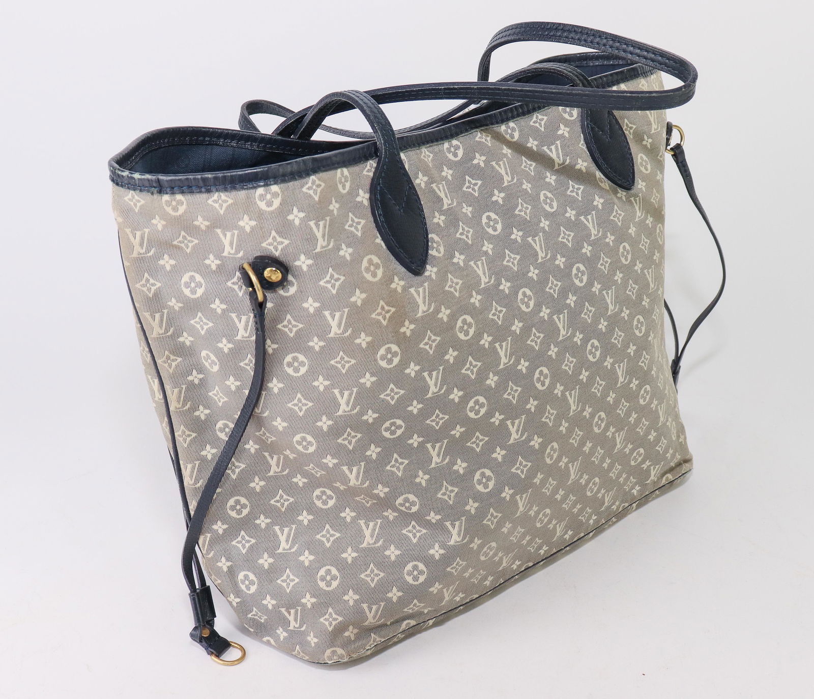 Louis Vuitton Neverfull MM - Navy/Ivory Monogram Idylle (1 of 9)