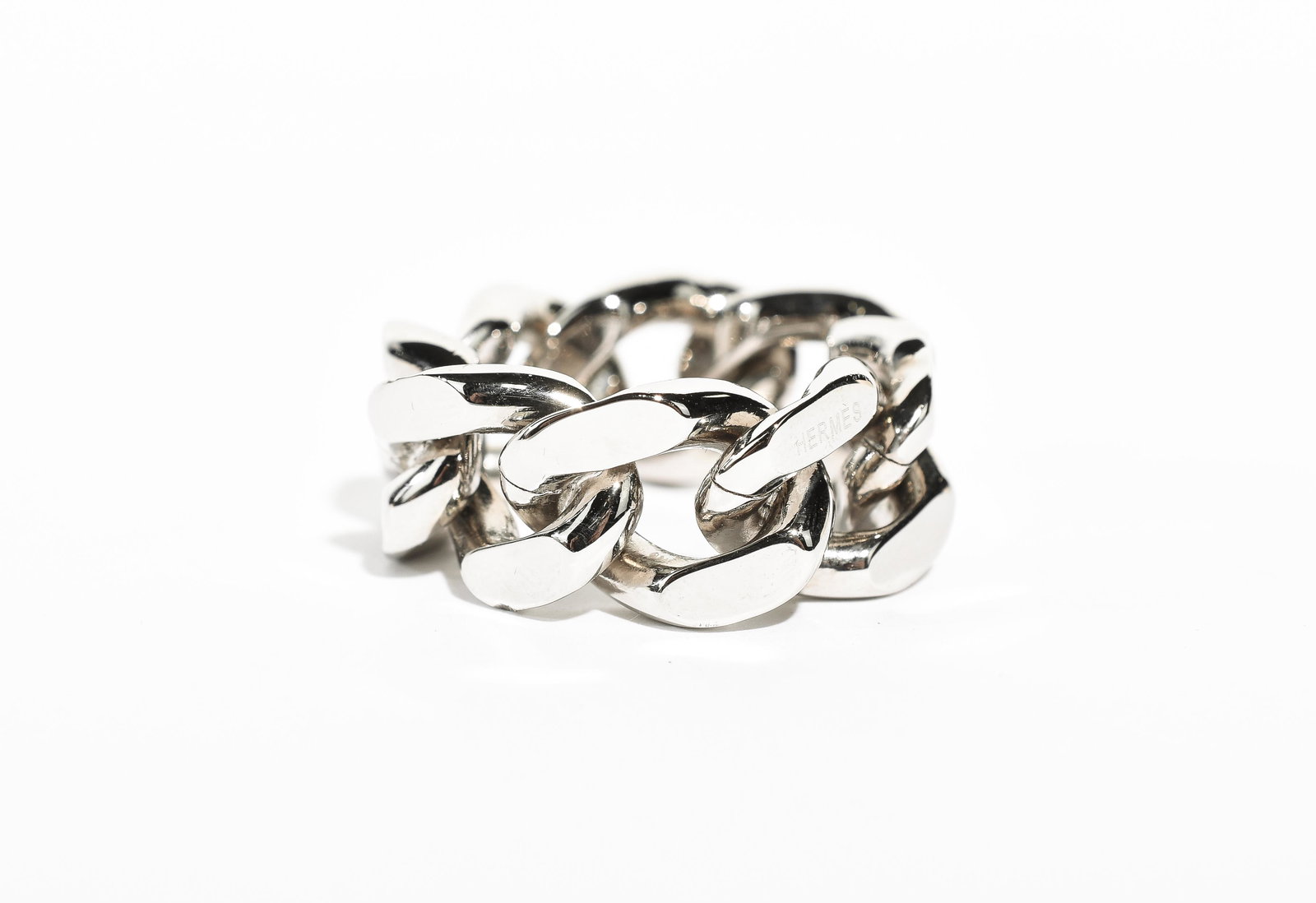 Hermes Chain-Link ScarfRing  in Silver Silver (1 of 3)