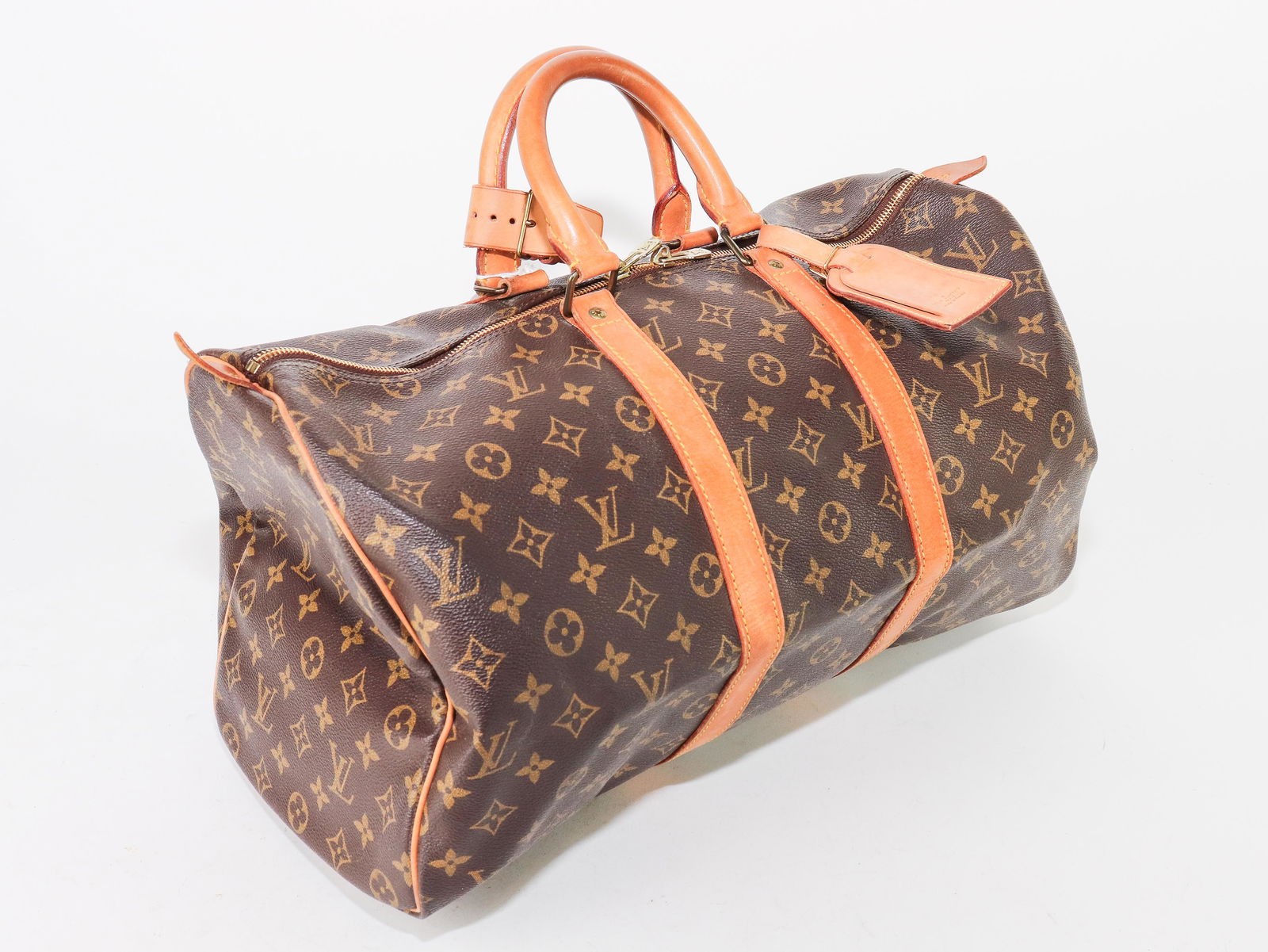 Louis Vuitton Keepall 45 in Brown Monogram Canvas (1 of 6)