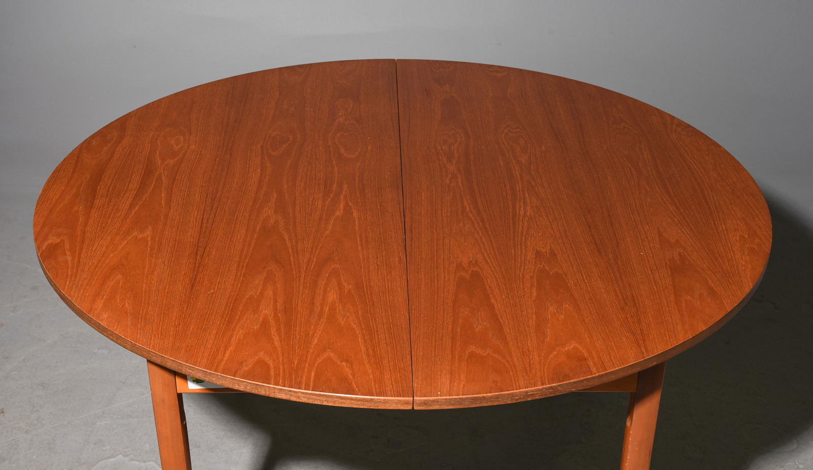Mid Century Modern Round Table with Pop Up Leaf (1 of 2)