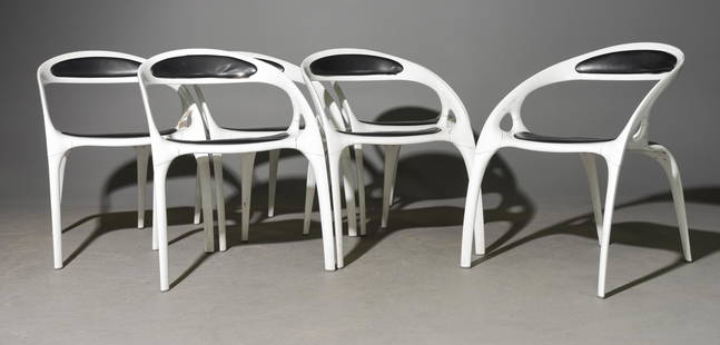 6 Go Chairs by Ross Lovegrove by Bernhardt: 6 Go Chairs by Ross Lovegrove by Bernhardt Furniture - 31 in tall x 21 x 22, Seat height is 18 inches