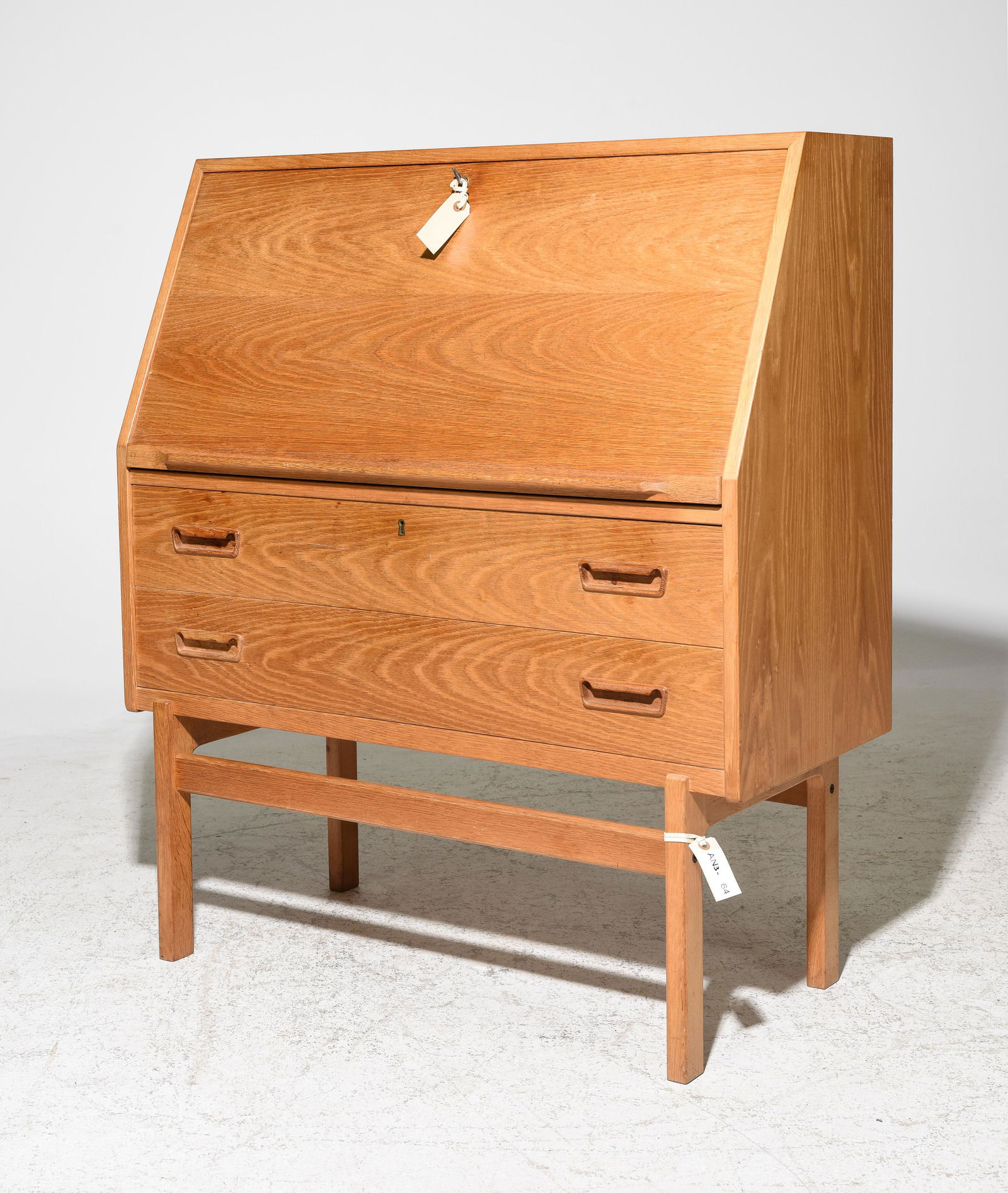 Danish Modern Style Drop Front Desk / Bureau (1 of 6)